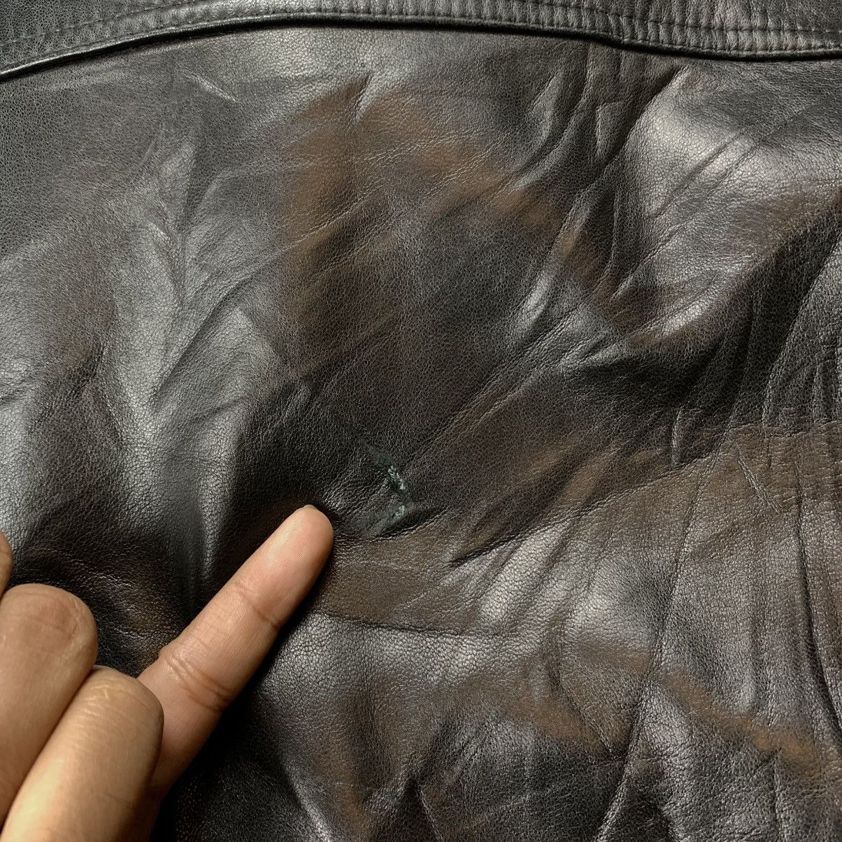 Genuine Leather Wind Armor Leather Jacket Size US L / EU 52-54 / 3 - 18 Thumbnail