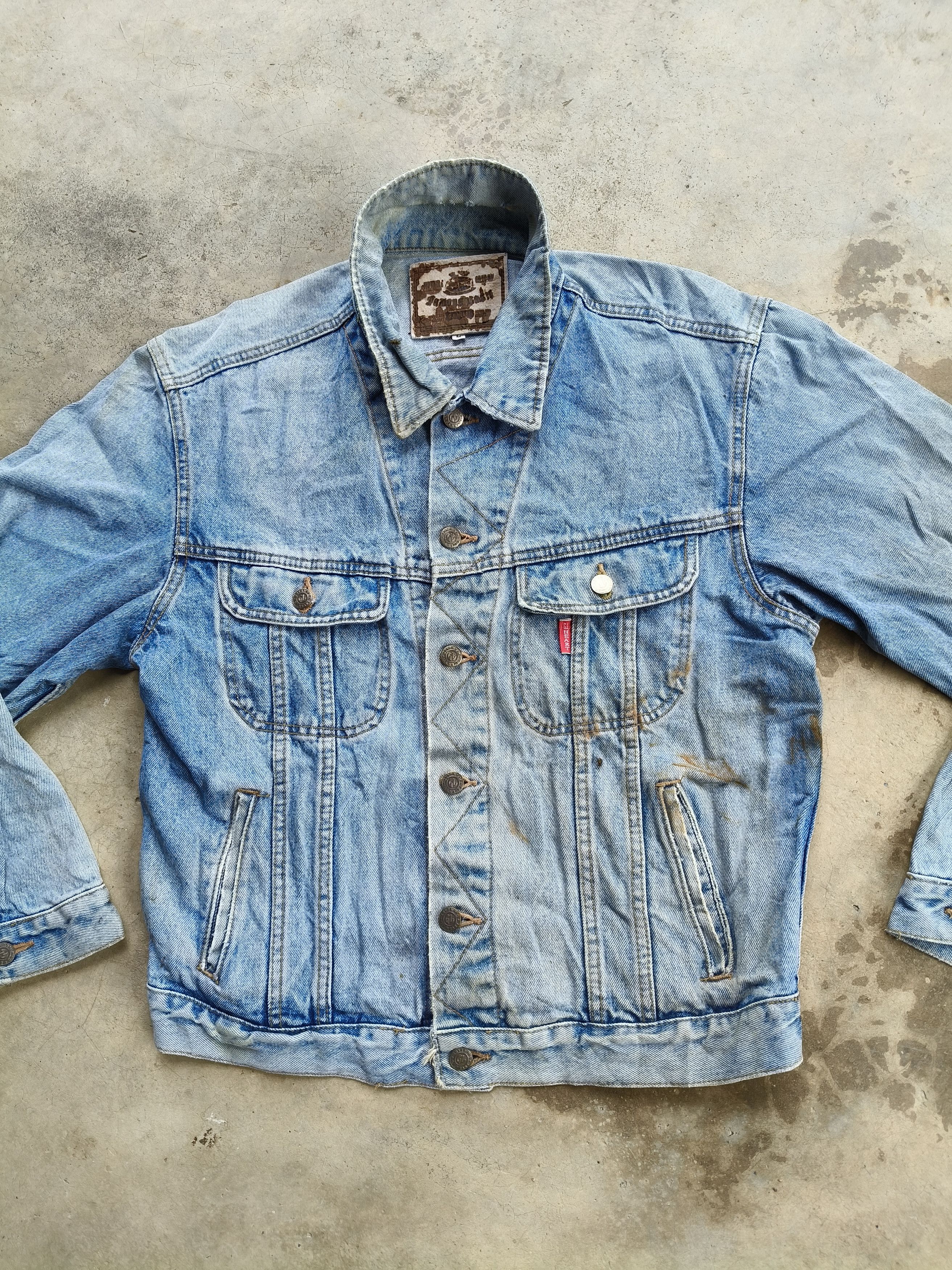 Japanese Brand Vintage G.L Heart Denim Jacket distress Size US M / EU 48-50 / 2 - 5 Thumbnail