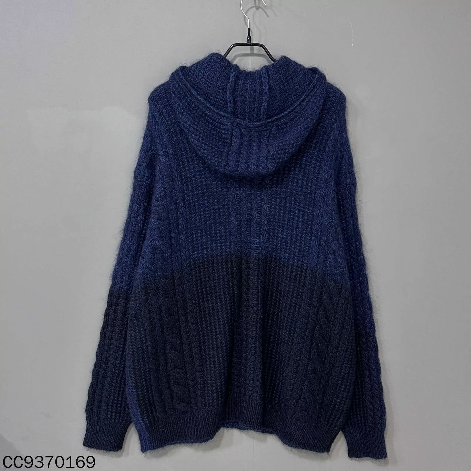 Dior Dior blue hooded wool sweater Size M / US 6-8 / IT 42-44 - 3 Thumbnail