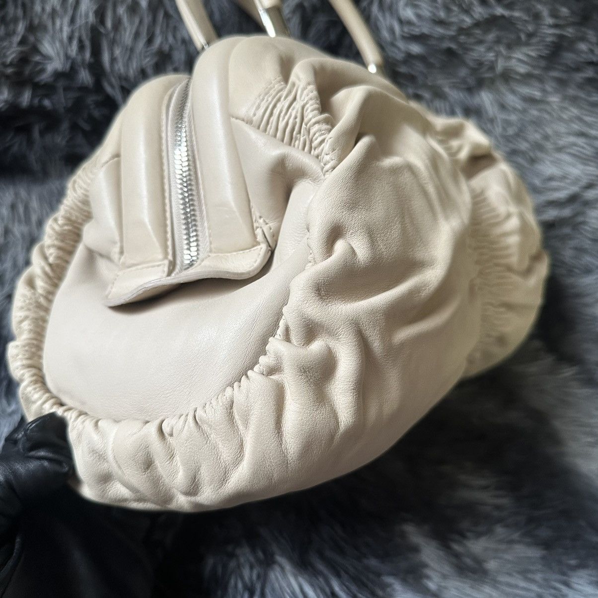 Dior Dior Light Beige Leather Karenina East West Karenina Satchel Size ONE SIZE - 16 Thumbnail