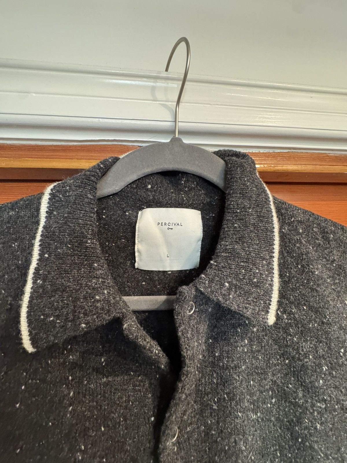 Percival Percival sweater knit LS polo shirt Size US L / EU 52-54 / 3 - 5 Thumbnail