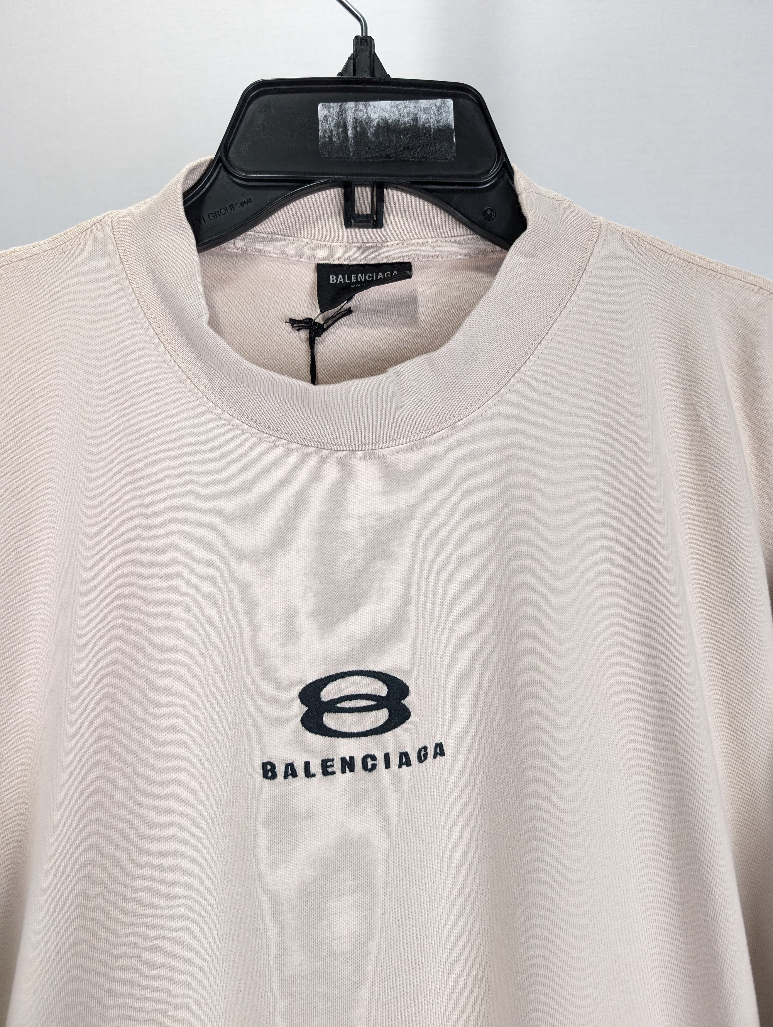 Balenciaga o1rshd1 Q:2 / Vintage Unity Stretched Out T-Shirt Beige Size US M / EU 48-50 / 2 - 3 Thumbnail