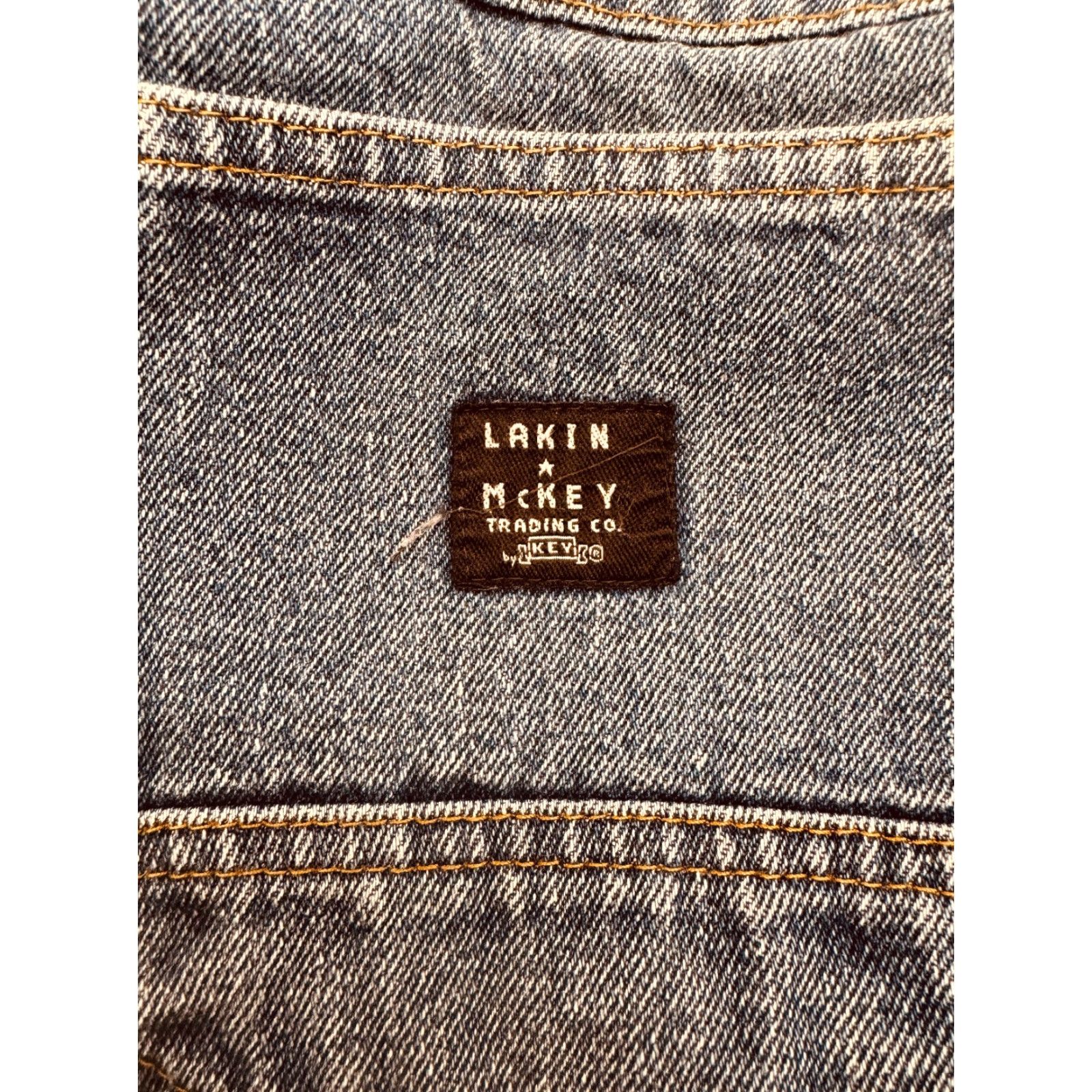 Vintage Lakin & McKey by Key Mens 40x30 Flannel Lined Carpenter Heavy Denim Jeans 2898 Size US 40 / EU 56 - 7 Thumbnail