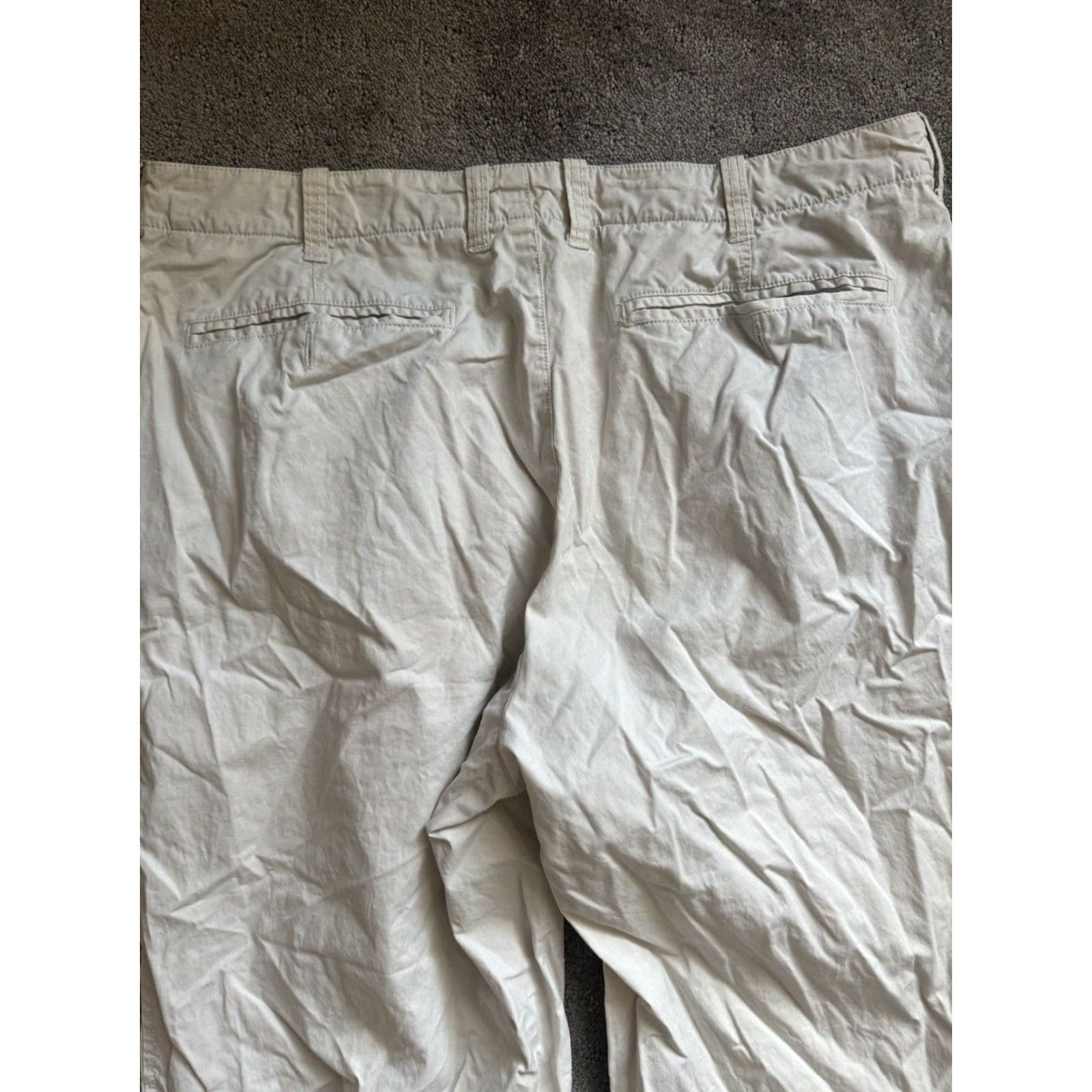 Orvis Orvis Pants Mens 36x28 Beige Flat Front Chino 5-Pocket Lightweight Breathable Casual Business Travel Regular Nylon Spandex Size US 36 / EU 52 - 4 Thumbnail