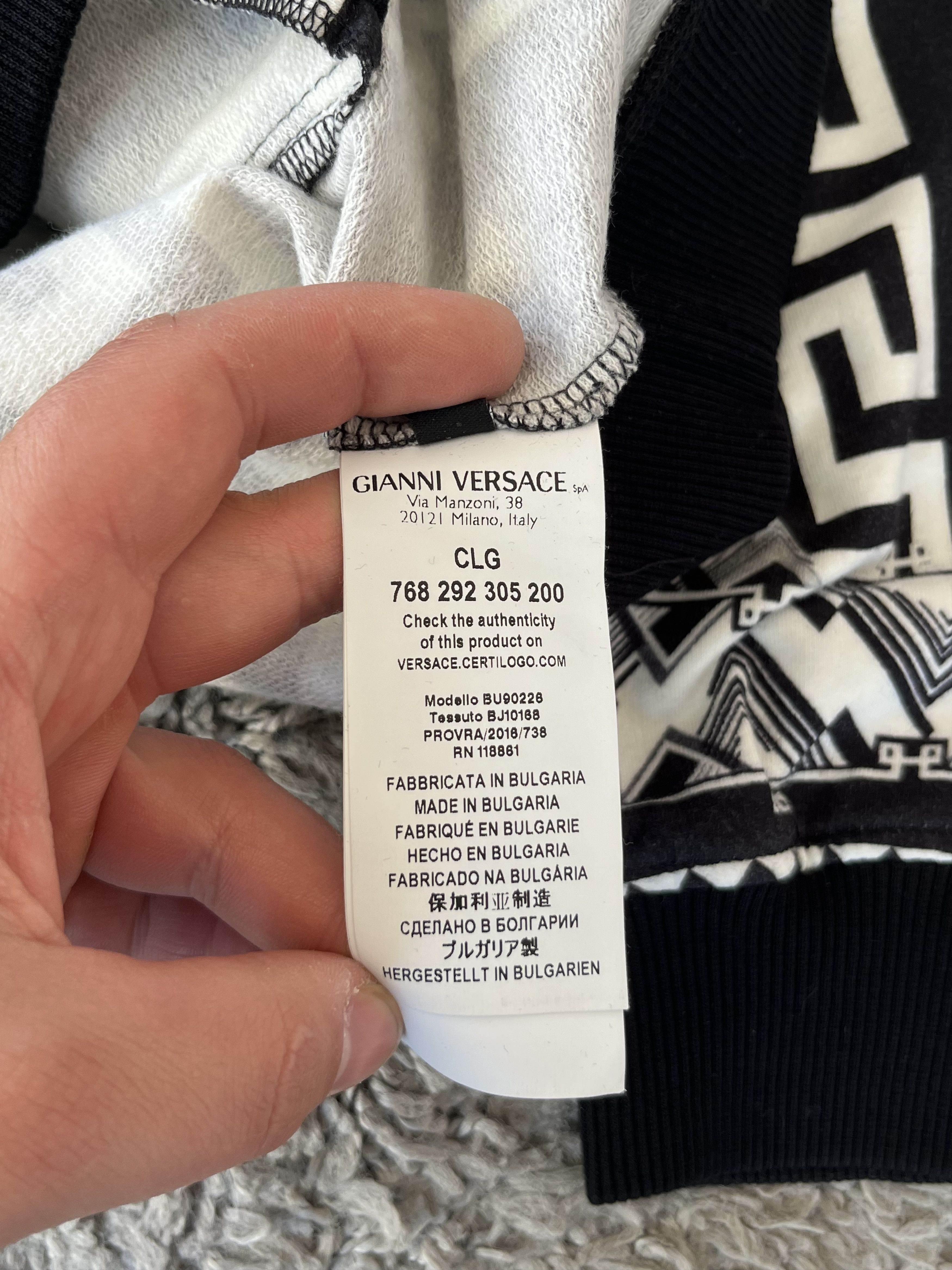 Versus Versace VERSACE VERSUS Full Zip Hooded Patterned Baroque Size US L / EU 52-54 / 3 - 14 Thumbnail