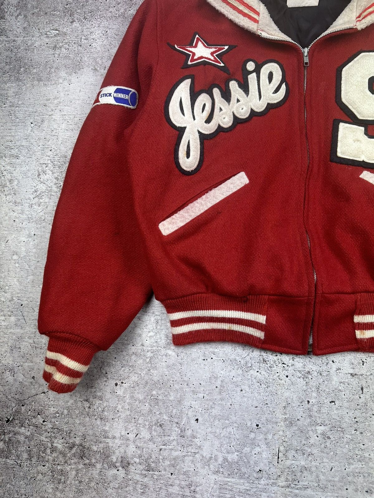 Vintage 80s Butwin Vintage Jessie Varsity Wool Jacket Size US L / EU 52-54 / 3 - 4 Thumbnail