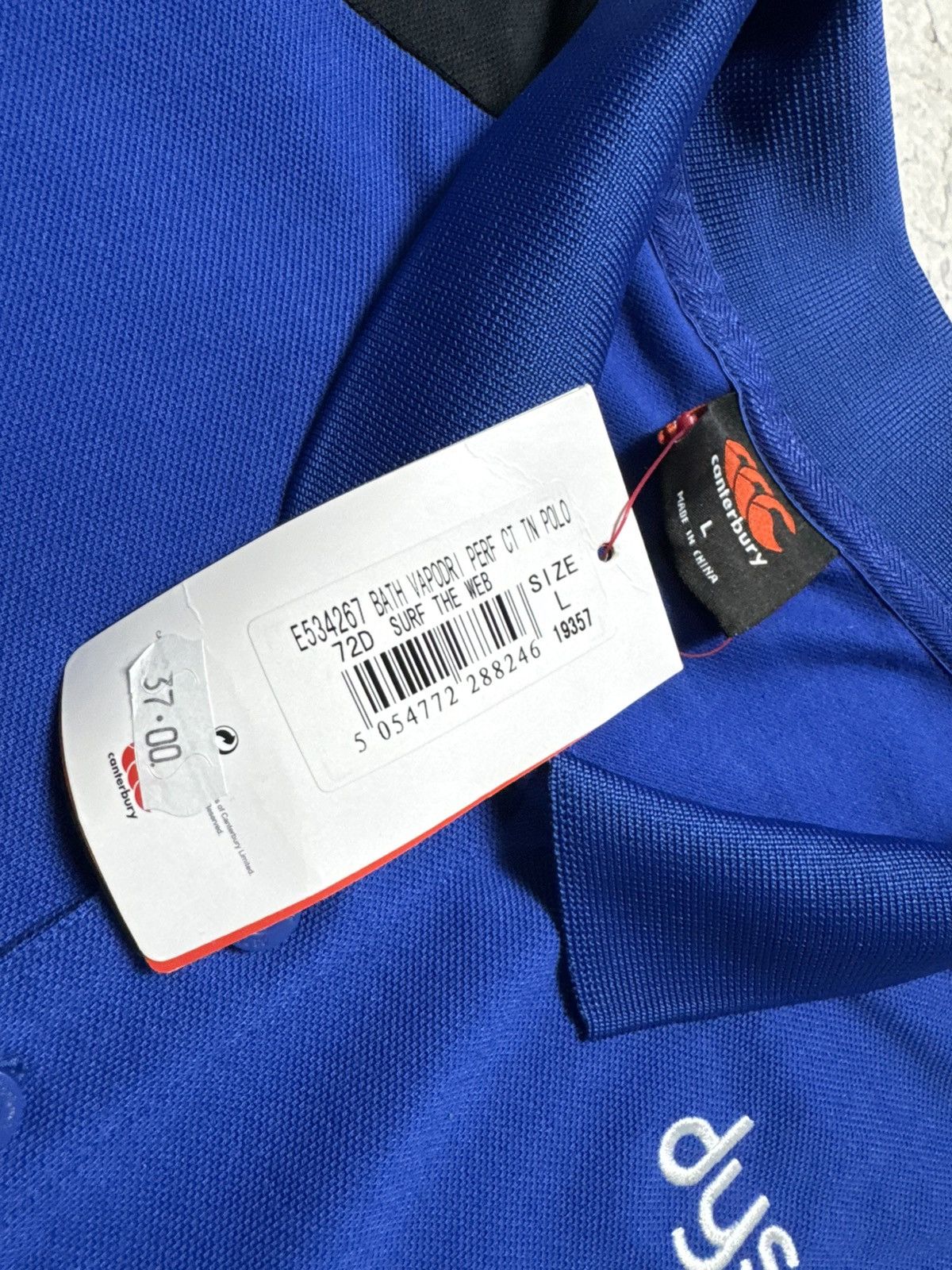 Canterbury of New Zealand Canterbury Bath Rugby Polo Shirt Size L New Jersey Size US L / EU 52-54 / 3 - 7 Thumbnail