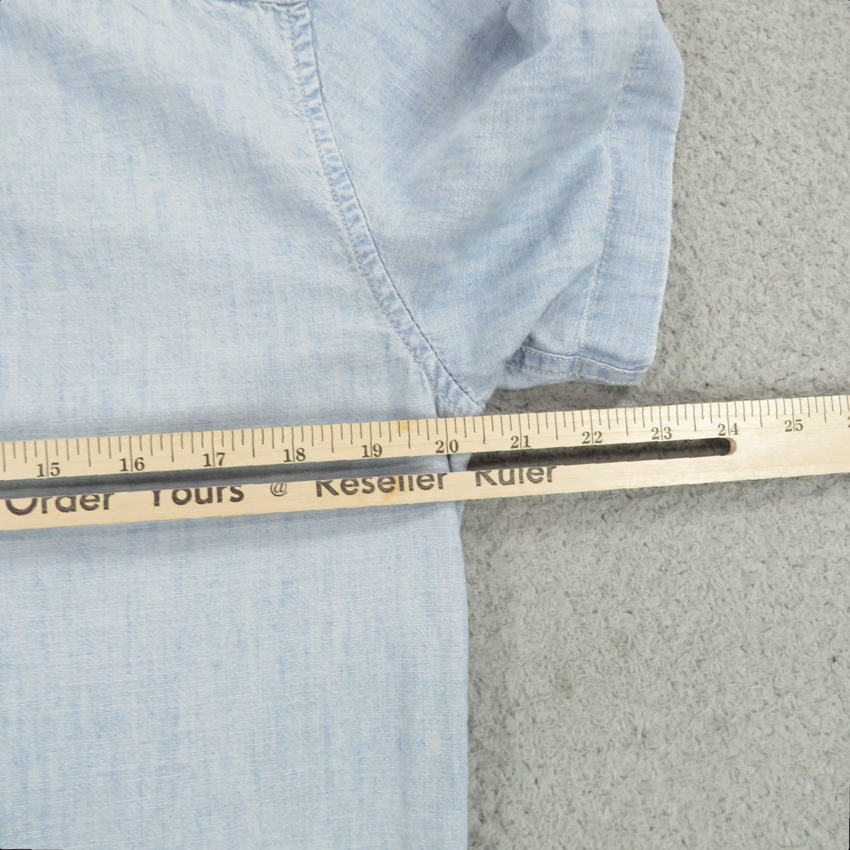 Vintage Denim & Supply Ralph Lauren Shirt Mens Small Blue Button Down Lightweight Jean Size US S / EU 44-46 / 1 - 7 Thumbnail