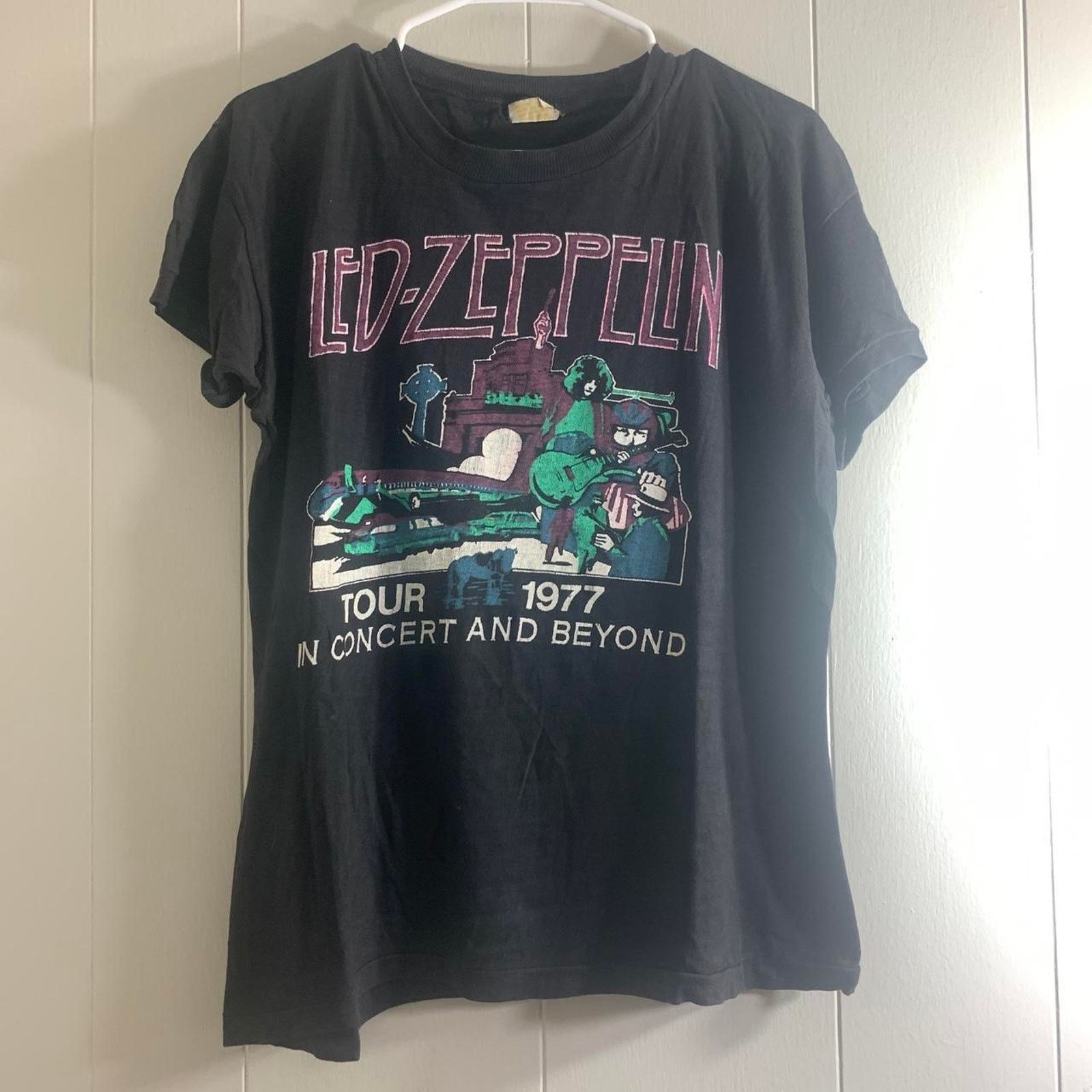 Vintage vintage 1977 LED ZEPPELIN U.S. TOUR double sided tee shirt M Size US M / EU 48-50 / 2 - 2 Thumbnail