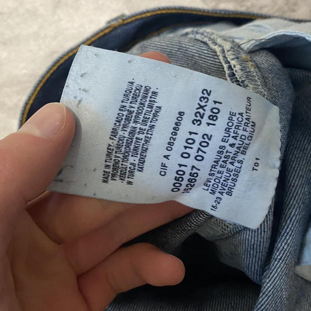 Levi's Levi's 501 blue denim jeans y2k 2000s Size US 32 / EU 48 - 4 Thumbnail