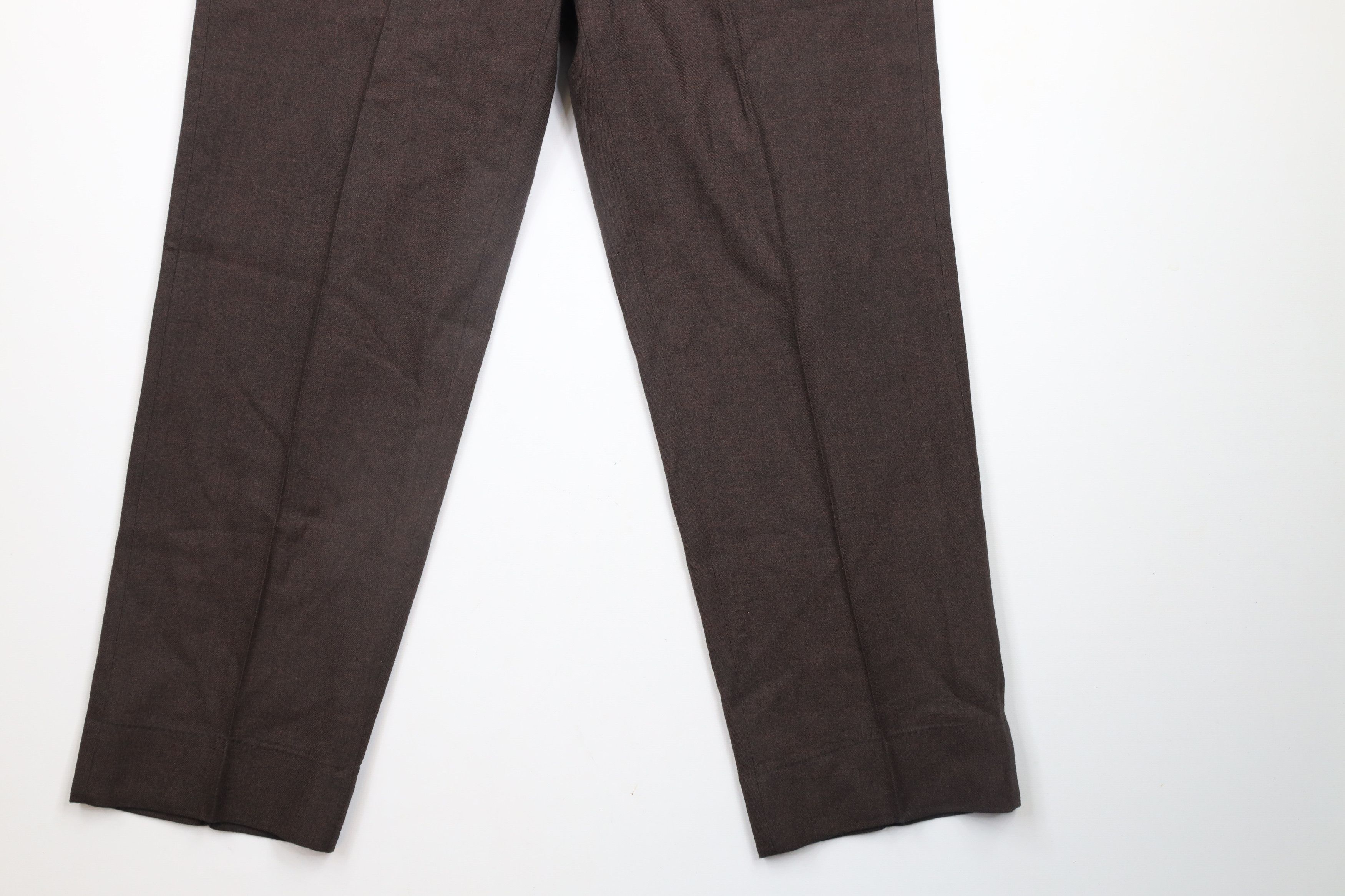 Vintage Vintage 50s 60s Streetwear Trousers Pants Heather Brown USA Size US 34 / EU 50 - 4 Thumbnail