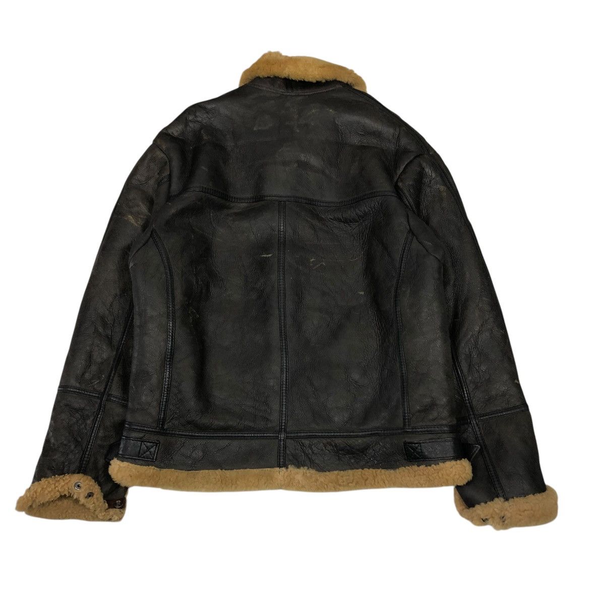 Canterbury of New Zealand 🔥VINTAGE GENUINE LEATHER JACKET SHEARLING CANTERBURY Size US M / EU 48-50 / 2 - 2 Thumbnail