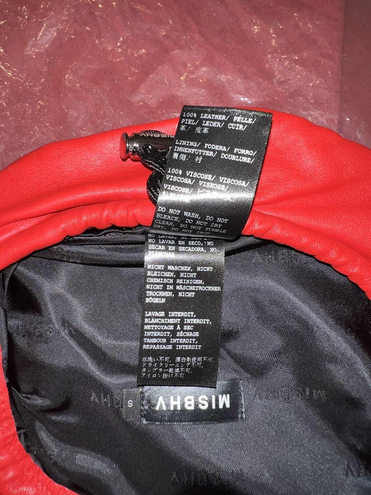 Misbhv MISBHV red vegan leather beret ❤️‍🔥🌶️ Size ONE SIZE - 11 Thumbnail
