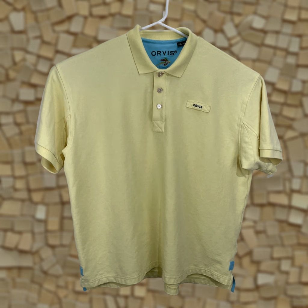 Orvis Orvis Polo Shirt Men's 2XL Yellow Short Sleeve Golf Heavyweight Outdoor Size US XXL / EU 58 / 5 - 1 Thumbnail