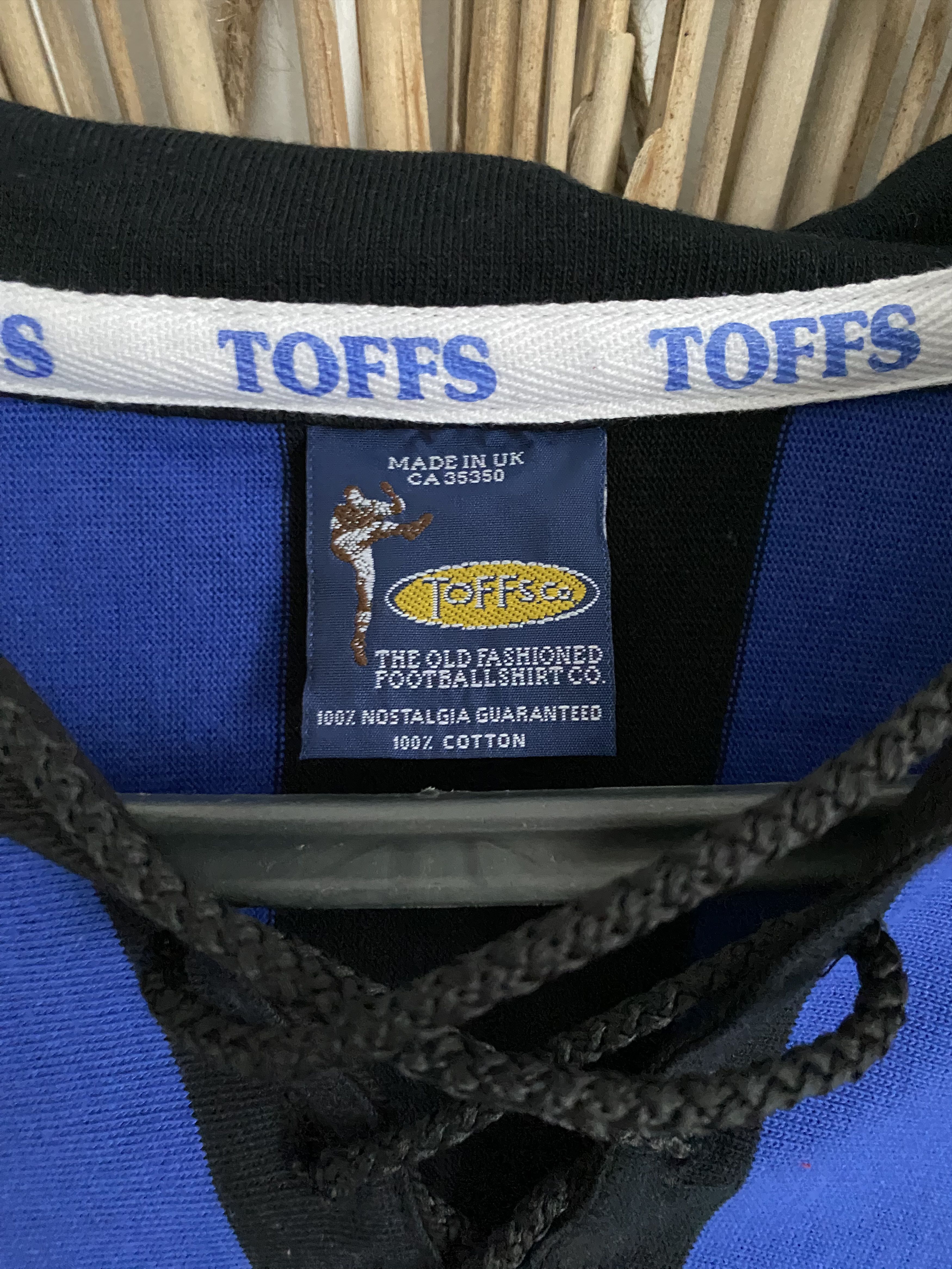 Toffs Inter Milan 1950s Retro toffs vintage football soccer jersey Size US M / EU 48-50 / 2 - 4 Thumbnail