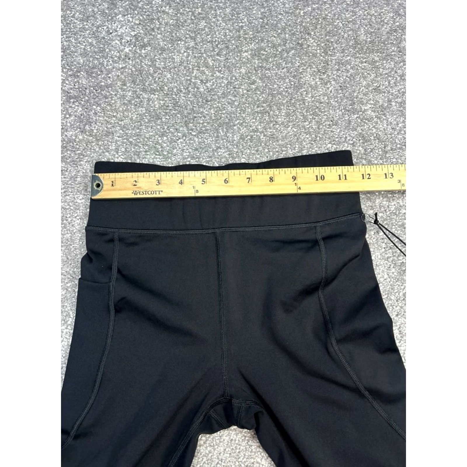 Vintage Savage X Fenty Leggings Women Small Black Stretch Mid Rise Sports By Rihanna Size 28" / US 6 / IT 42 - 6 Thumbnail