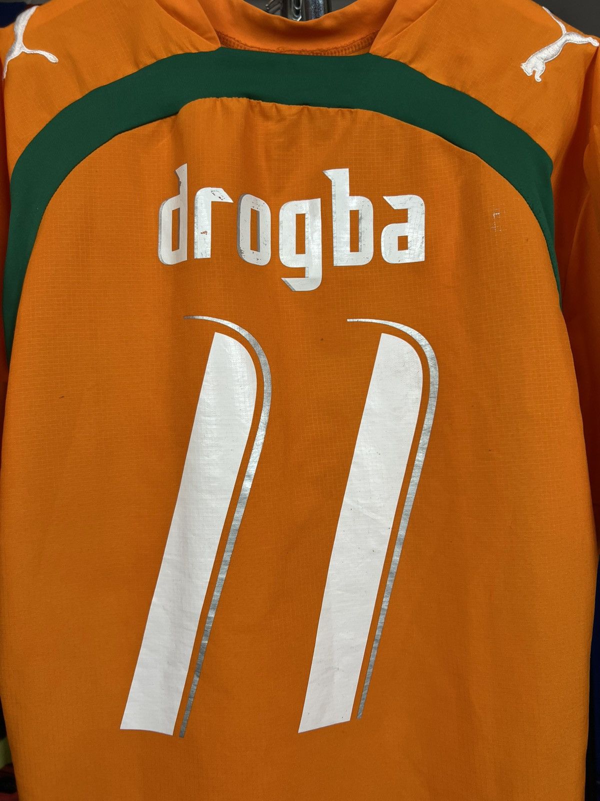 Puma Soccer Jersey Côte d'lvoire 2006/07 Drogba #11 Size US XL / EU 56 / 4 - 3 Thumbnail