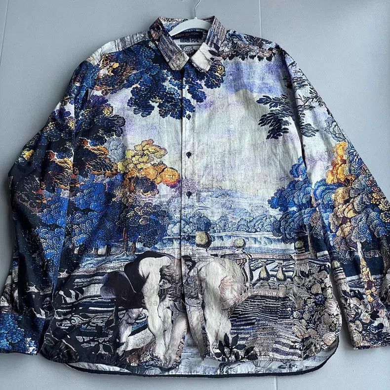Louis Vuitton Louis Vuitton Palace Oil Painting Silk Shirt Size US XL / EU 56 / 4 - 1 Thumbnail