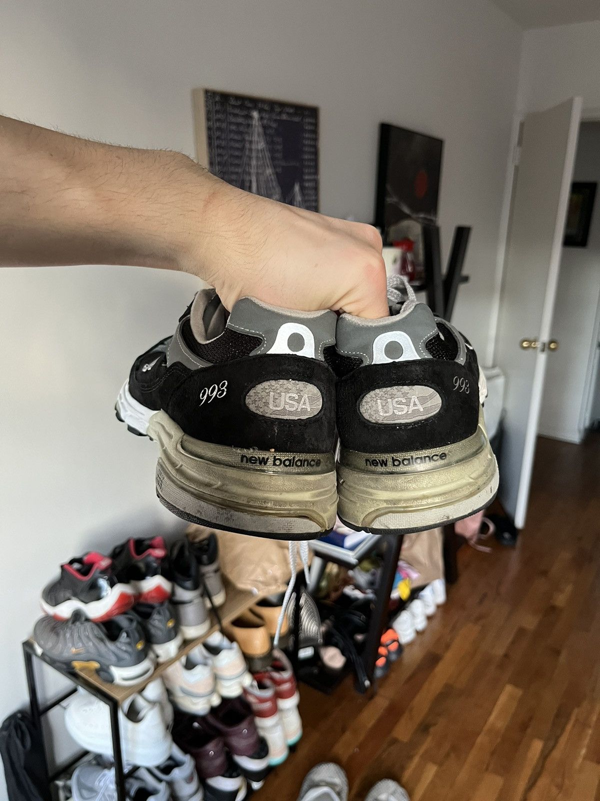 New Balance New Balance 993 made in USA miu black white Size US 12.5 / EU 45-46 - 6 Thumbnail