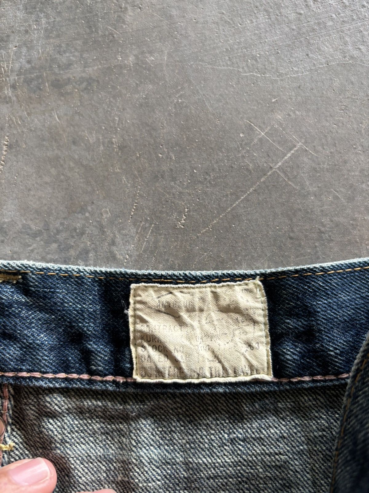 20471120 × Japanese Brand distressed Antgauge sashiko boro side pocket punk cross Size US 31 - 5 Thumbnail