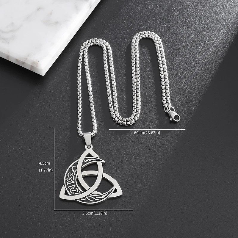 Vintage Classic Knot Moon Pendant Necklace Size ONE SIZE - 6 Thumbnail