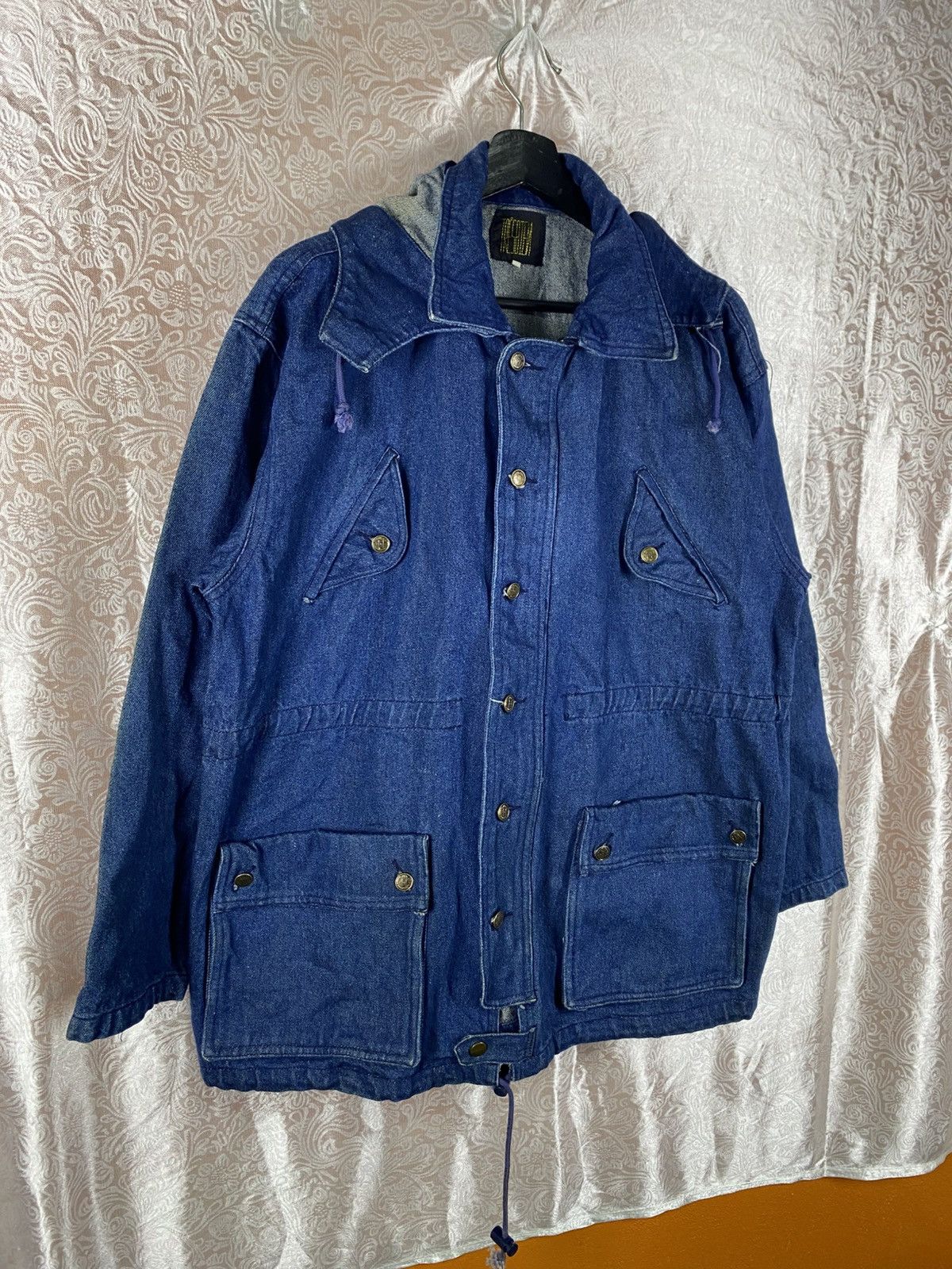 Japanese Brand Vintage Japanese Brand Denim Hood Indigo Blue Workwear Style Size US M / EU 48-50 / 2 - 5 Thumbnail