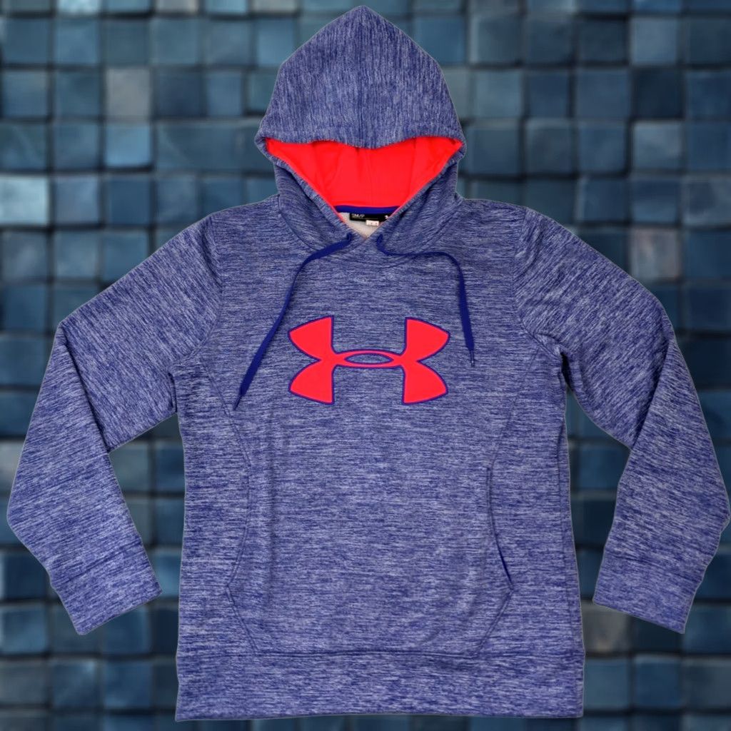 Under Armour Under Armour Storm Hoodie Women S Blue Logo Embroidered Pullover Loose Fit Hoodie Size S / US 4 / IT 40 - 1 Thumbnail