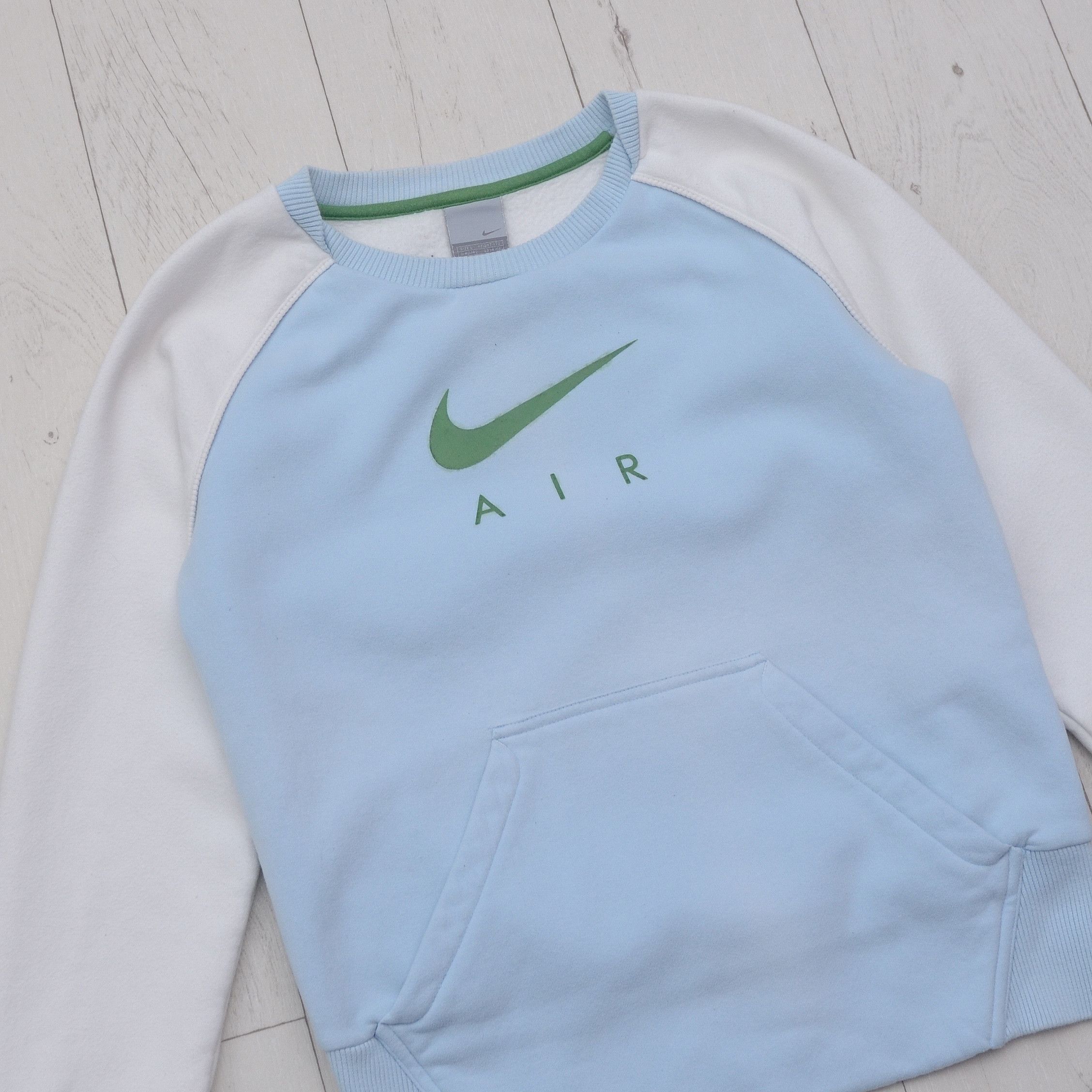Nike × Vintage Vintage NIKE AIR SWOOSH BIG Logo Raglan Sweatshirt Size M / US 6-8 / IT 42-44 - 2 Thumbnail