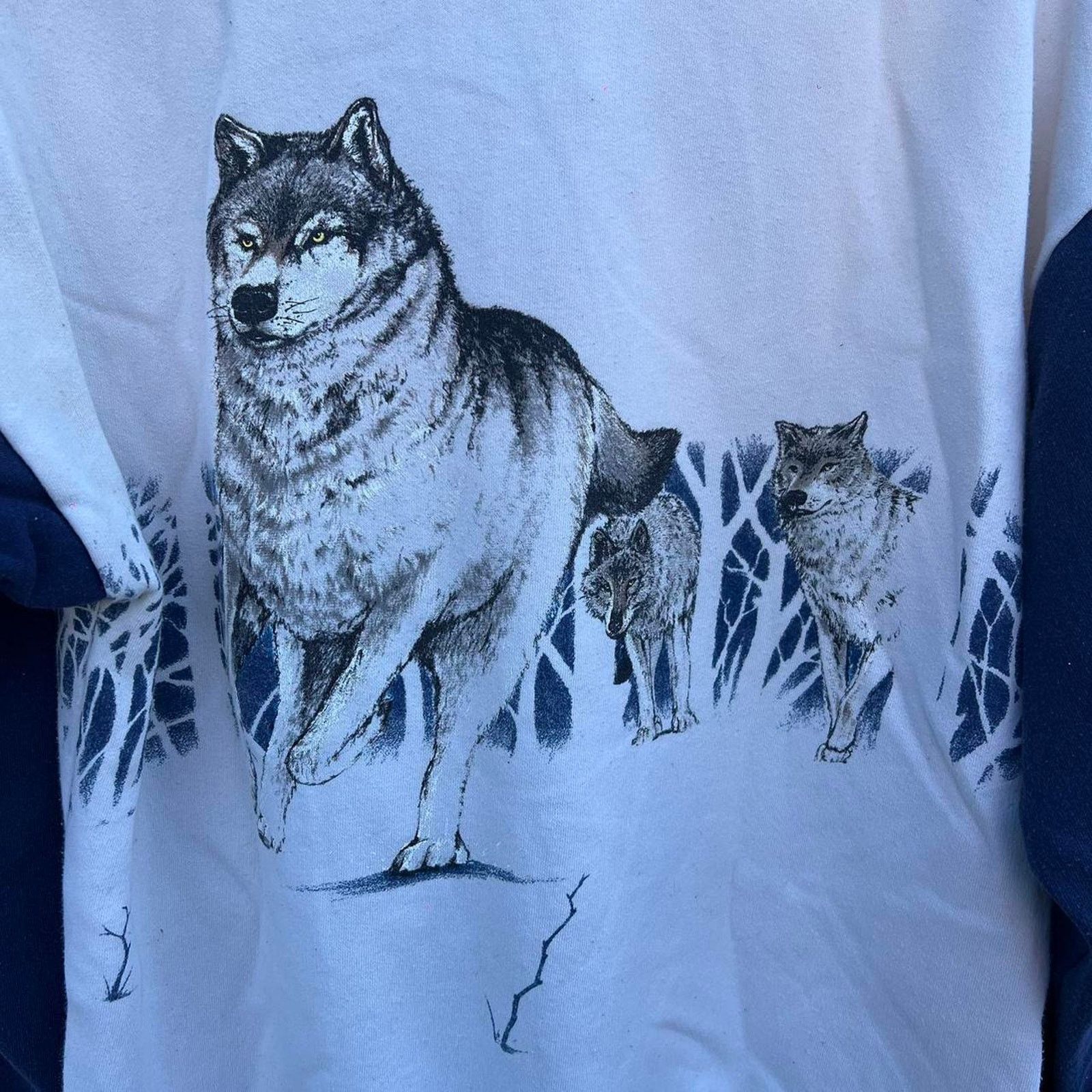 Other 80s vintage wolf graphic crewneck Size US L / EU 52-54 / 3 - 7 Thumbnail