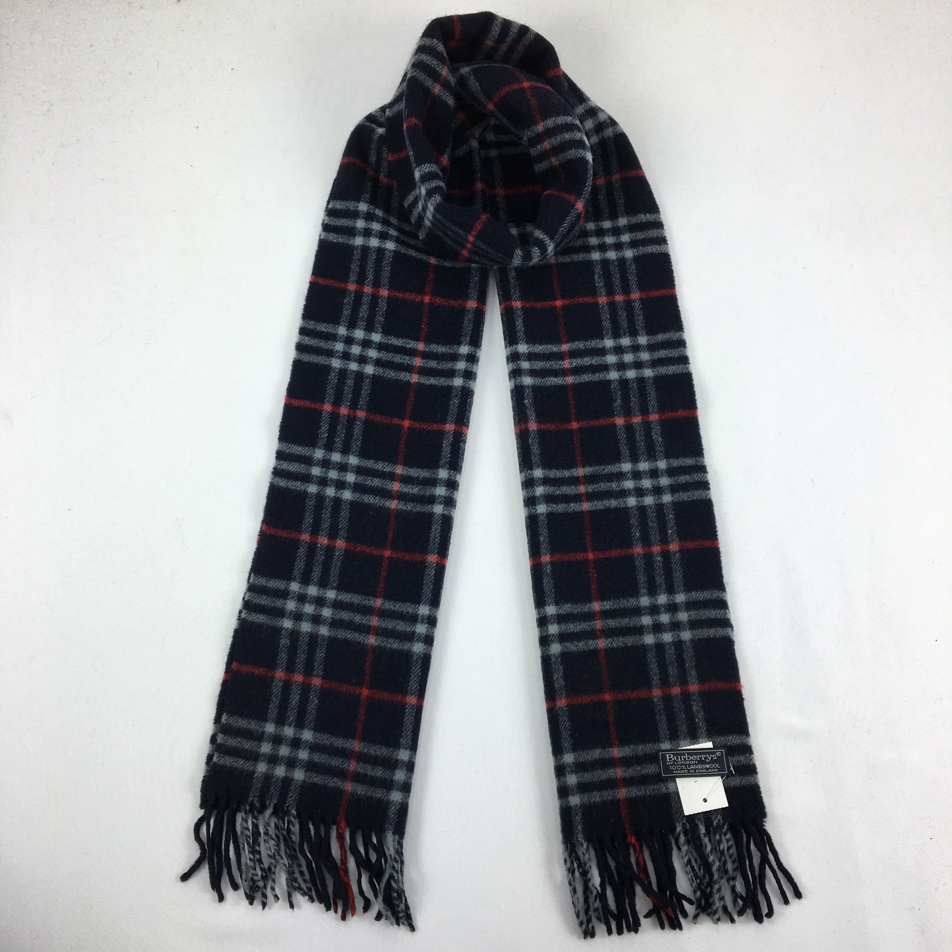 Burberry Vintage Burberry Scarf Muffler Wool Cashmere Scarves Size ONE SIZE - 1 Thumbnail