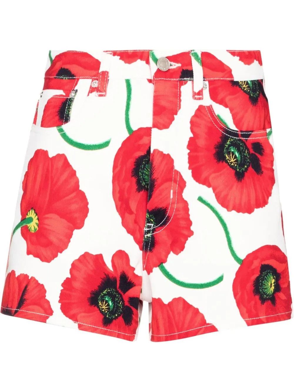 Kenzo o1y1025 Denim Short in Multicolor Size 24" / US 00 / IT 34 - 1 Thumbnail