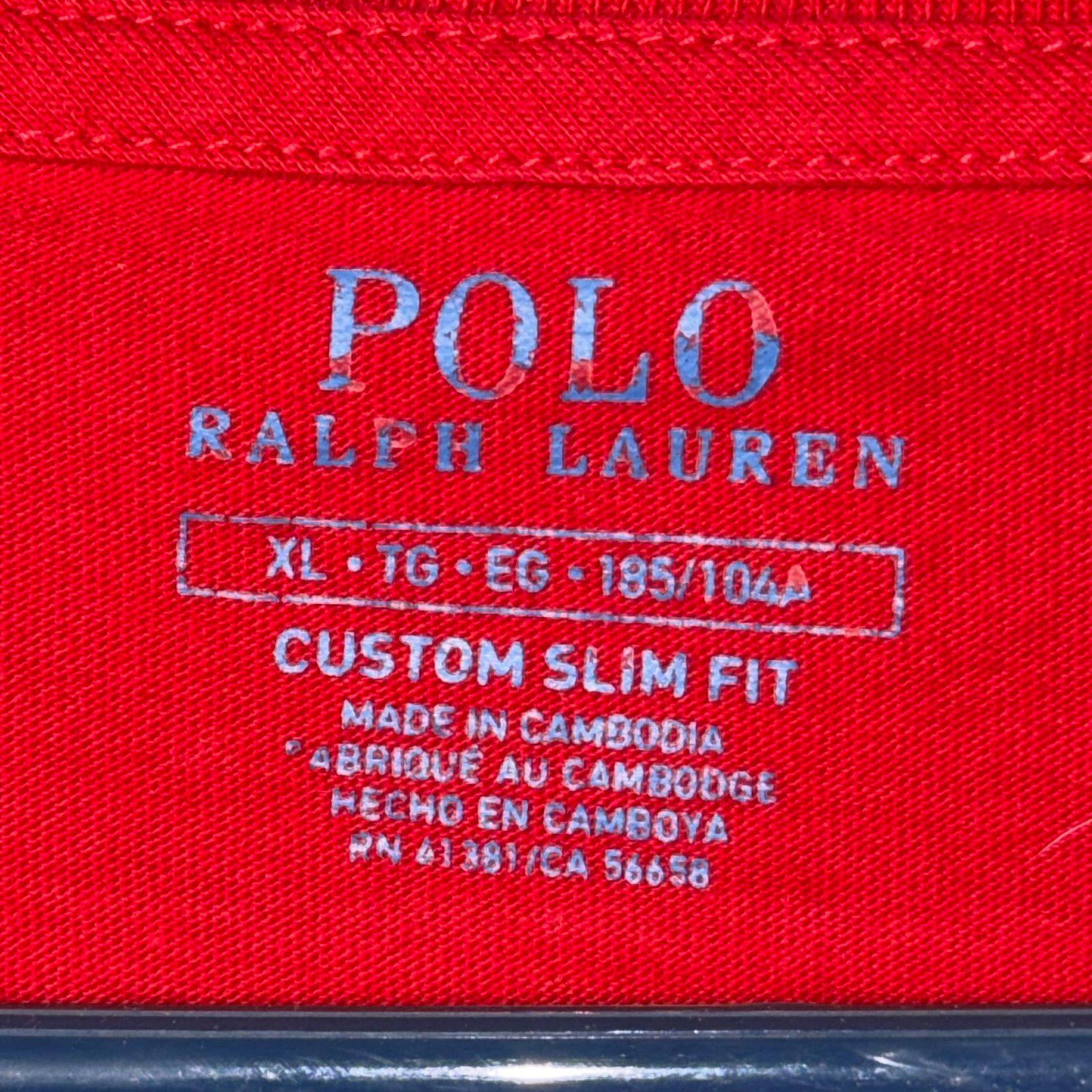 Polo Ralph Lauren Polo Ralph Lauren XL Custom Slim Fit Red T-Shirt Size US XL / EU 56 / 4 - 4 Thumbnail