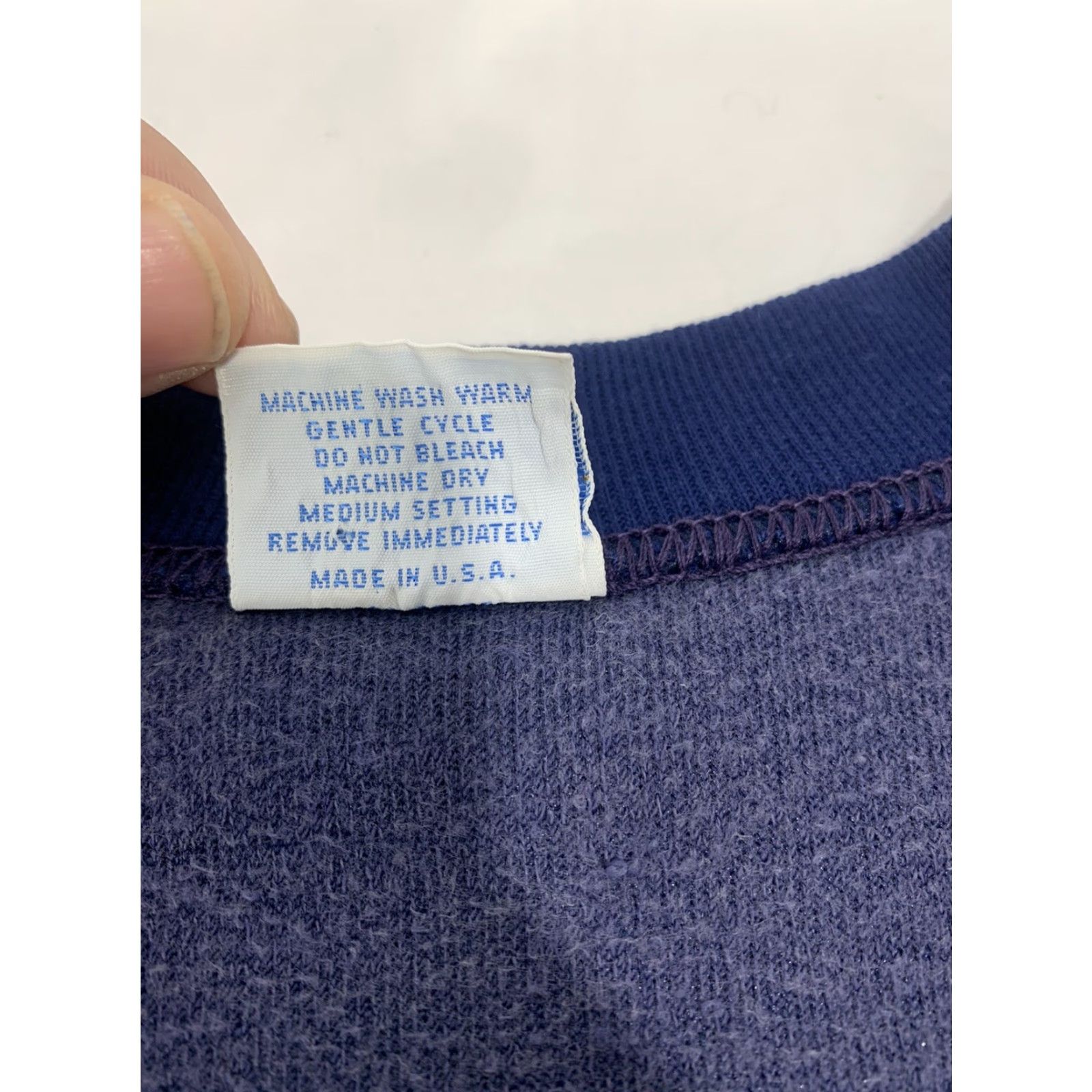 Penn VINTAGE J. C. Penney Sweater Womens Cardigan V-Neck M Blue Knit Acrylic Long Sleeve Designer 90s Womens Size M / US 6-8 / IT 42-44 - 6 Thumbnail