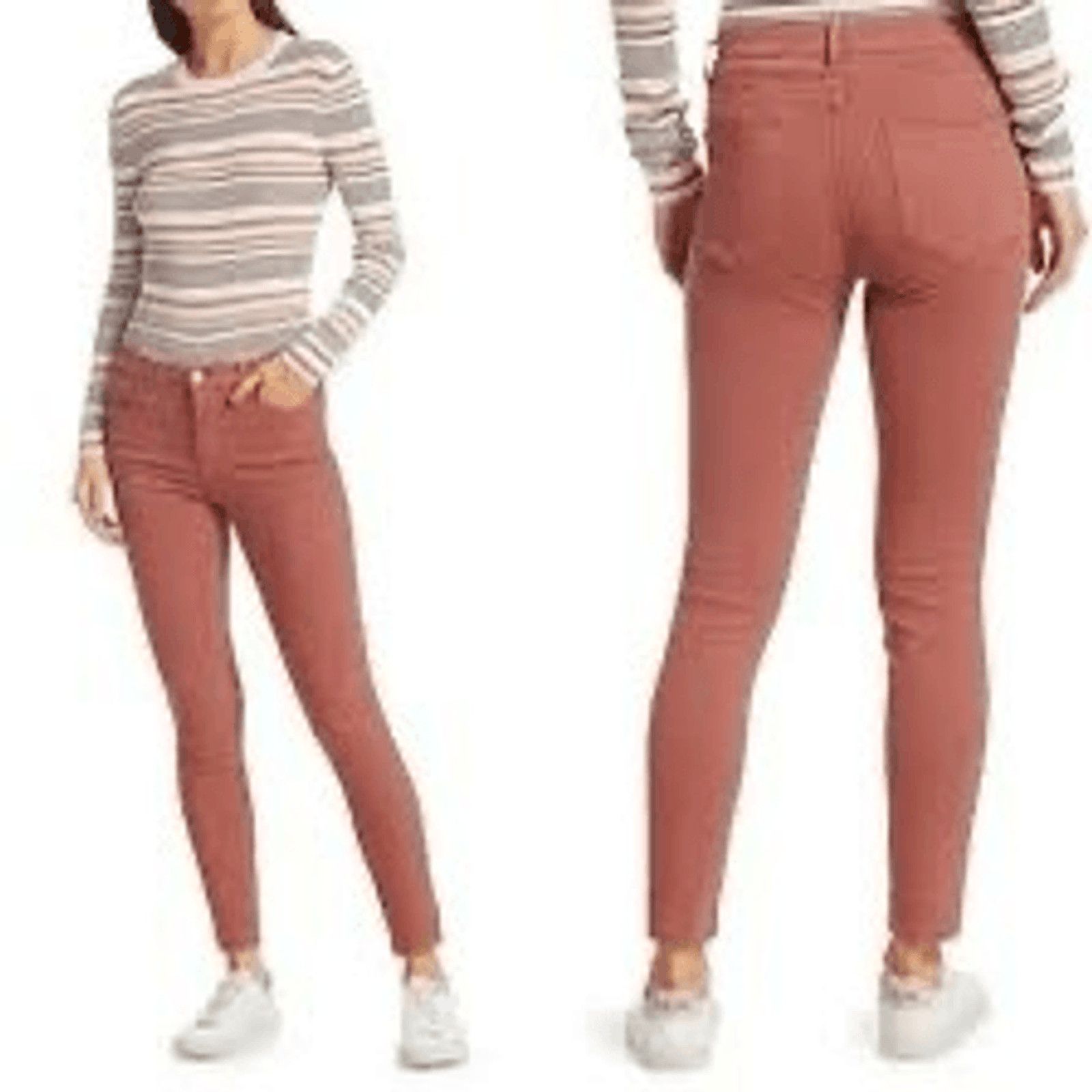 Frame FRAME Le High Skinny Jeans Rosewood Pink Sz 28 Size 28" / US 6 / IT 42 - 1 Thumbnail