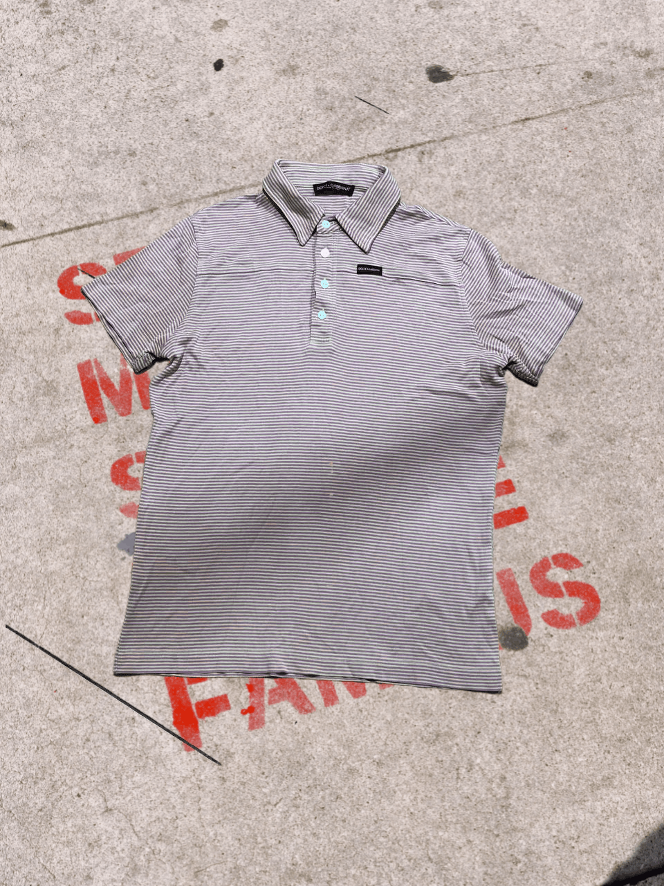 Dolce & Gabbana Dolce & Gabbana D&G vintage Y2K striped ribbed POLO Size US M / EU 48-50 / 2 - 1 Thumbnail