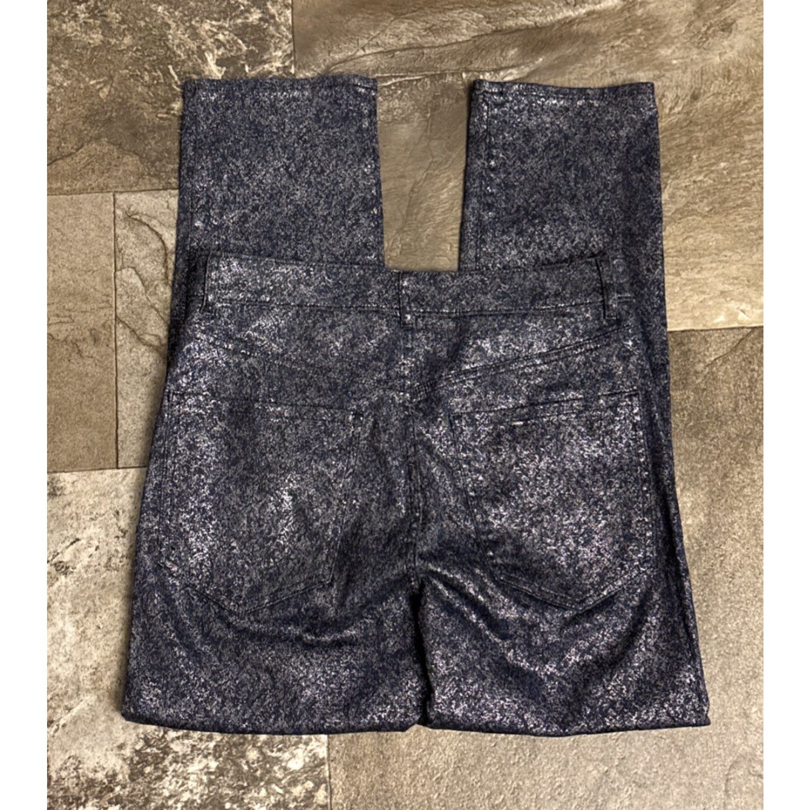 Express Express Jeans Slim Straight 10 Blue Denim 5-Pocket Stretch High Rise NWT Vintage No Womens Jeans US Size 10 Blue Size 32" / US 10 / IT 46 - 2 Thumbnail