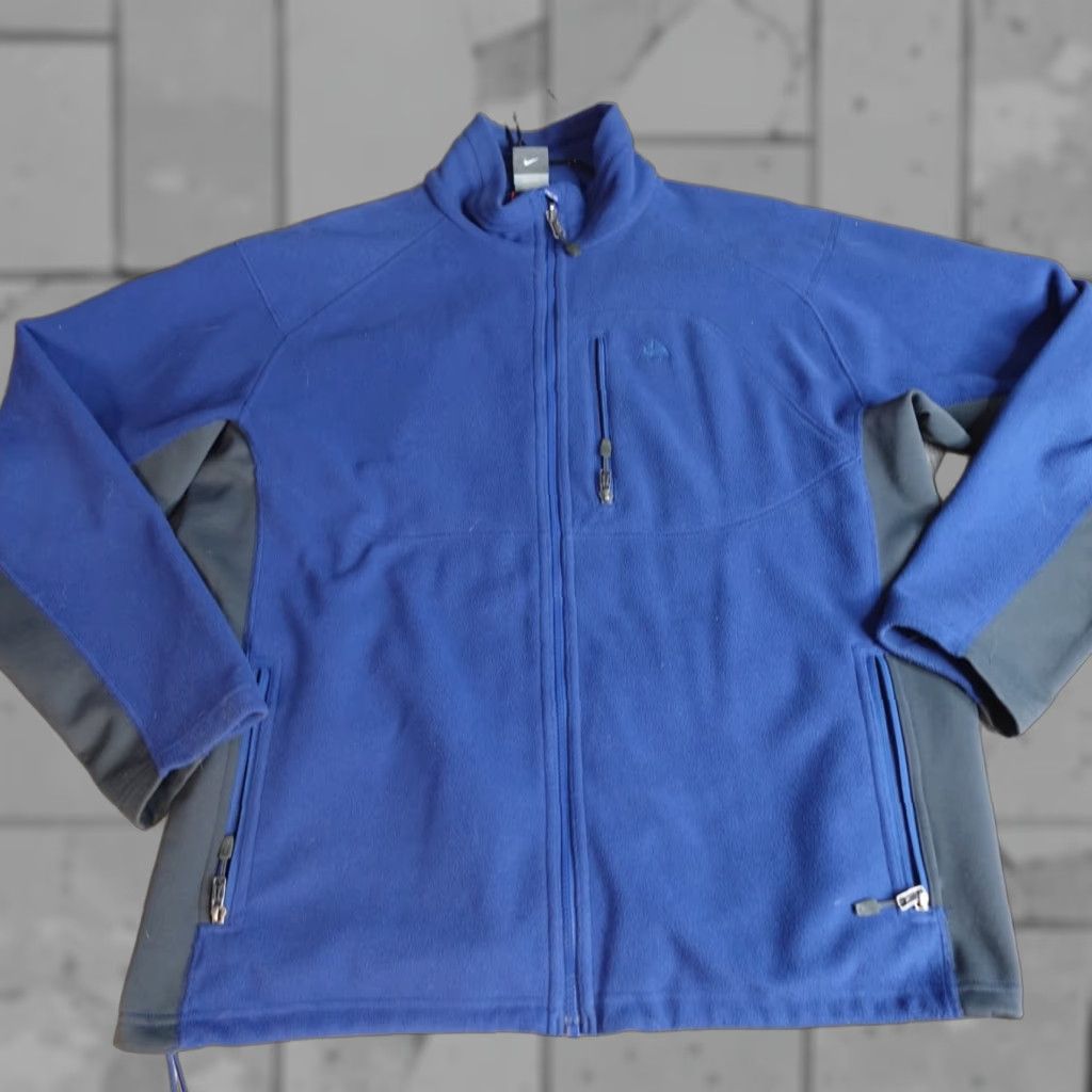 Nike ACG VINTAGE Nike ACG Jacket Large Blue Full Zip Mock Neck Fleece Mens Size US L / EU 52-54 / 3 - 1 Thumbnail