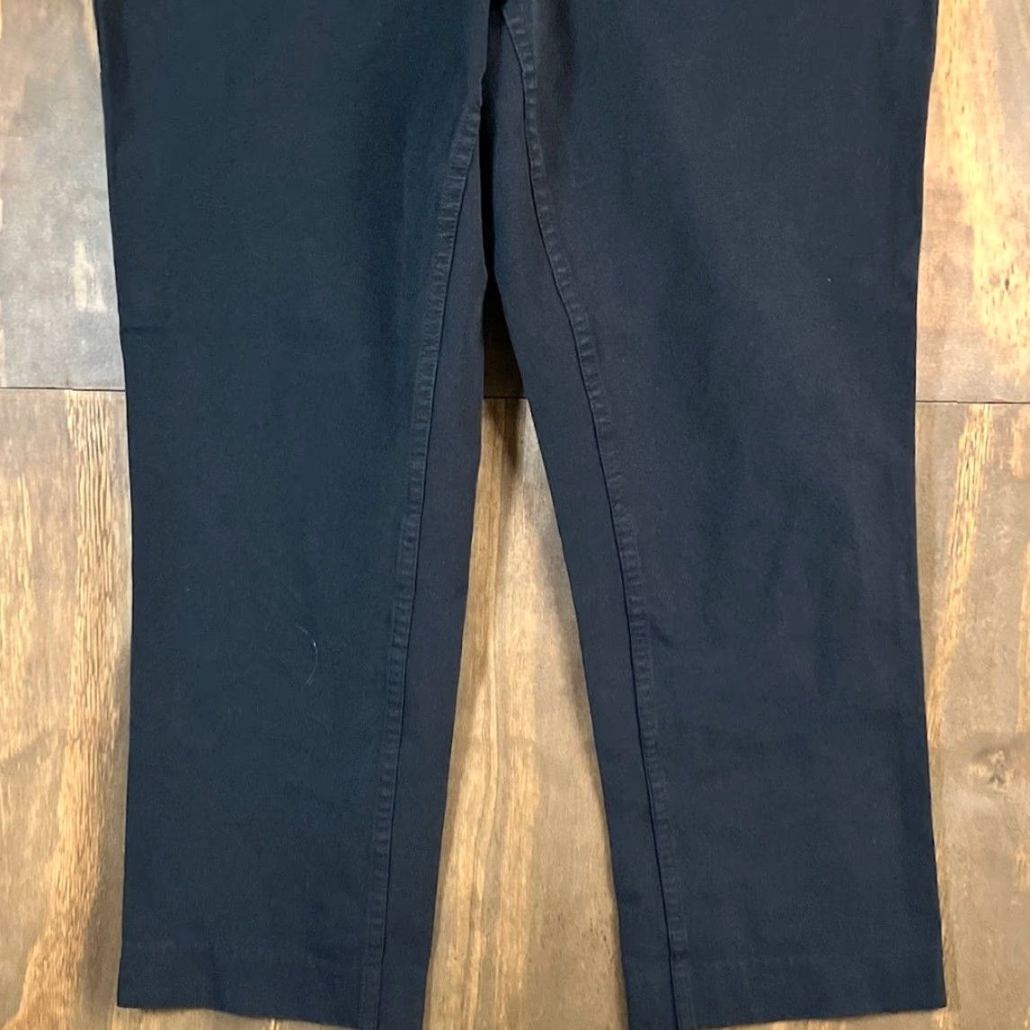 Banana Republic Banana Republic Womens Pants Black Mid Rise Chino Crop Stretch 8 Size 30" / US 8 / IT 44 - 3 Thumbnail