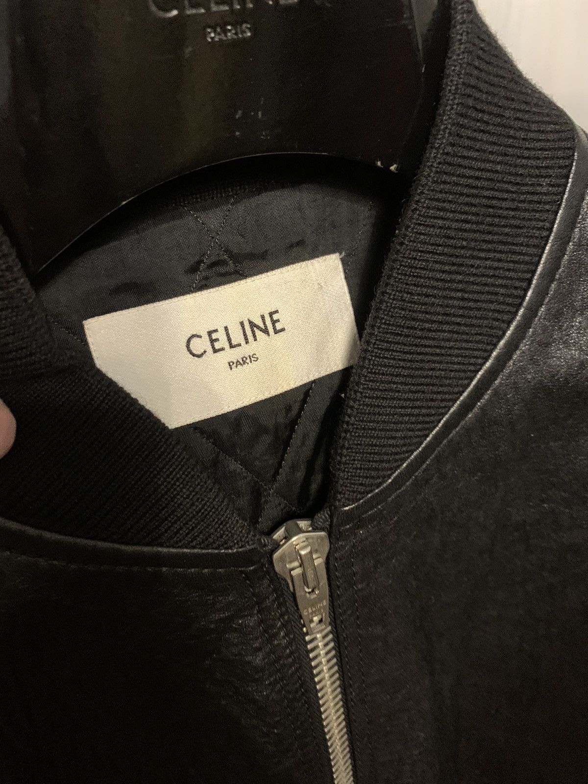 Celine Celine 2022SS Studded Lambskin Ma-1 jacket Size US M / EU 48-50 / 2 - 6 Thumbnail