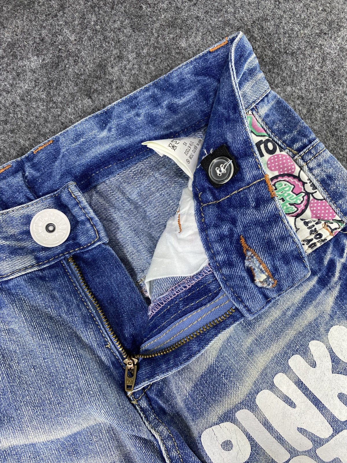 Japanese Brand × Vintage Japanese Denim Jeans PINK LATTE Patchworks - J1083 Size 28" / US 6 / IT 42 - 11 Thumbnail