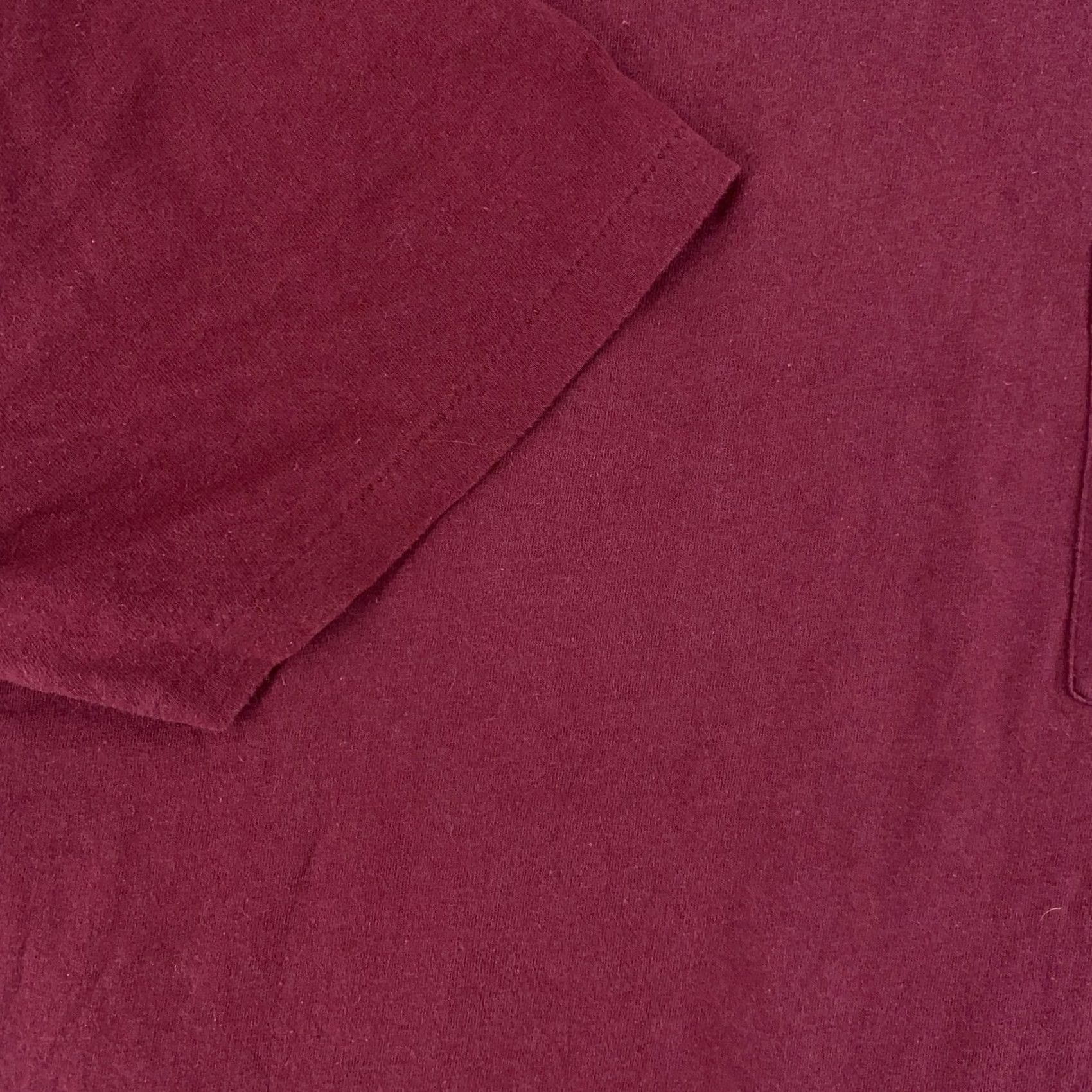 Hanes Hanes Blank Maroon Pocket Shirts Mens Medium Single Stitch USA Made Shirt Mens M Red Pocket Crew Neck Short Sleeve Cotton T-Shirt Size US M / EU 48-50 / 2 - 3 Thumbnail