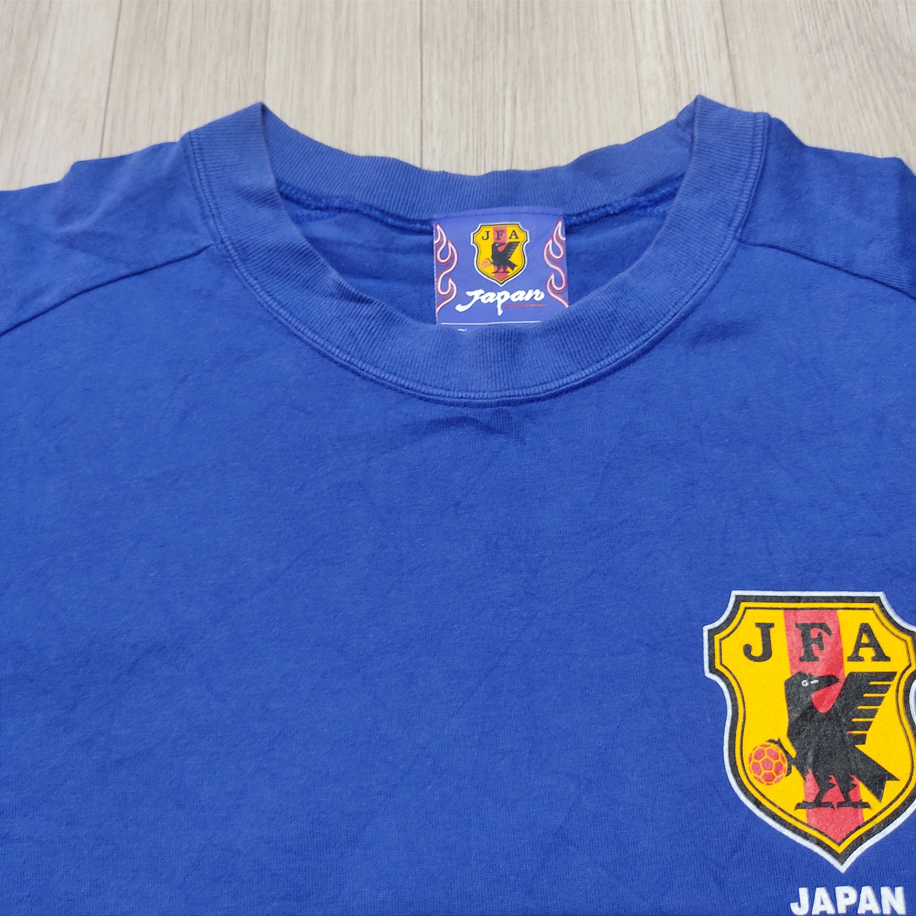Japan Blue Vtg 90s JFA JO 18 Japan Football World Cup T-shirt Size US M / EU 48-50 / 2 - 6 Thumbnail
