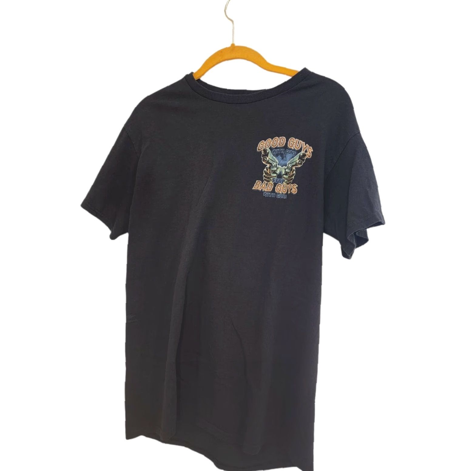 Doublet Black Ink Design Graphic Tee Men's M Army Navy Police Tattoo Double Sided T-Shirt Black 2000s Size US M / EU 48-50 / 2 - 2 Thumbnail