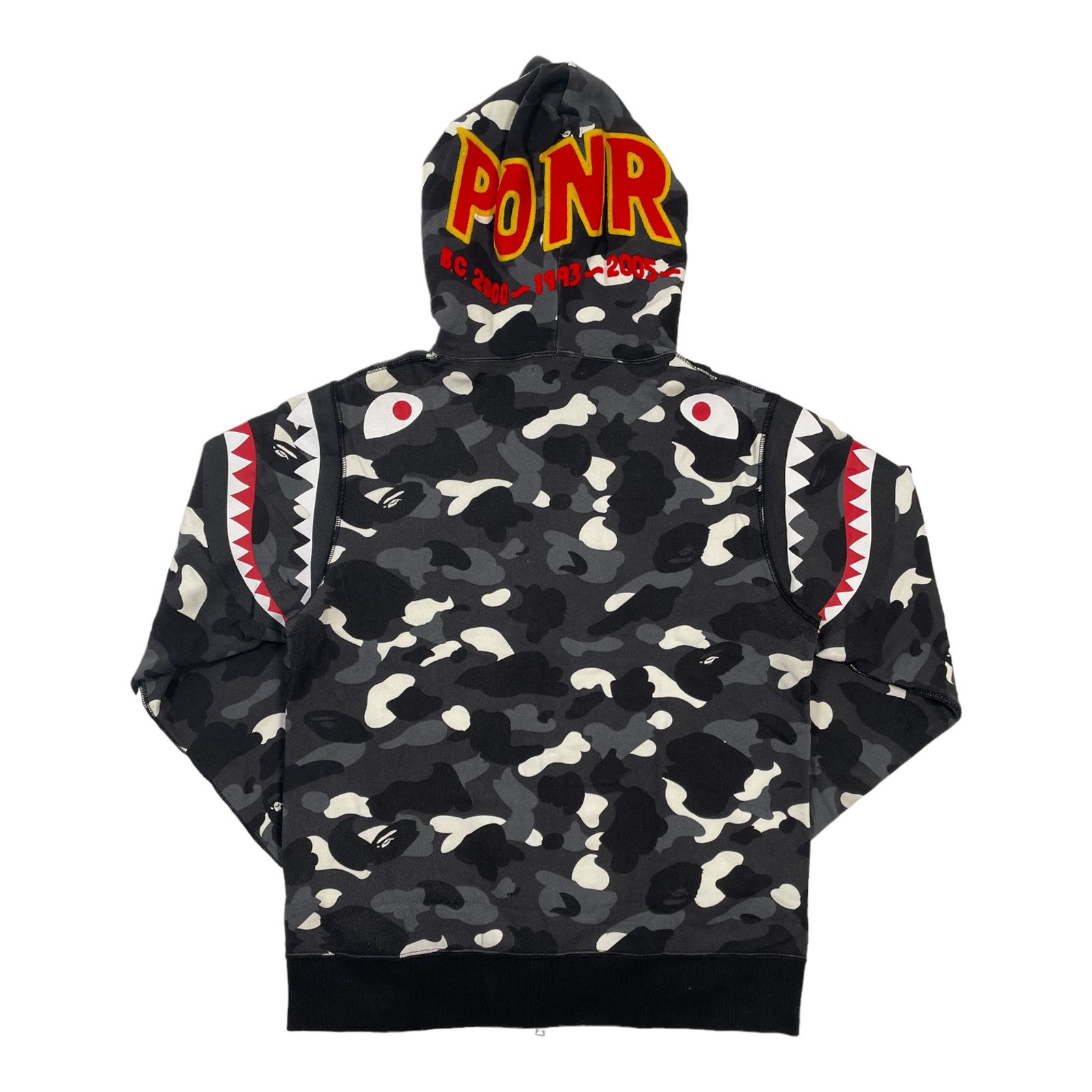 image of Bape Double Shark Full Zip Hooded Sweatshirt City Camo, Men's (Size XL)