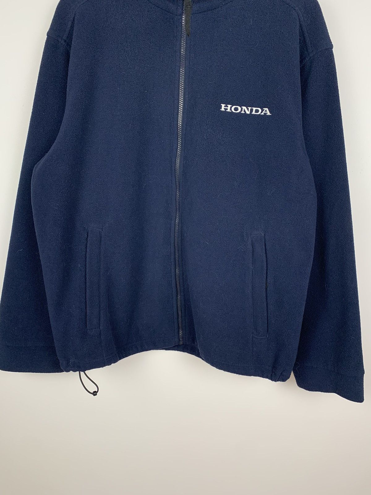 Honda Vintage Y2K Honda Fleece Zip Up Racing Sweatshirt Japanese Size US L / EU 52-54 / 3 - 7 Thumbnail