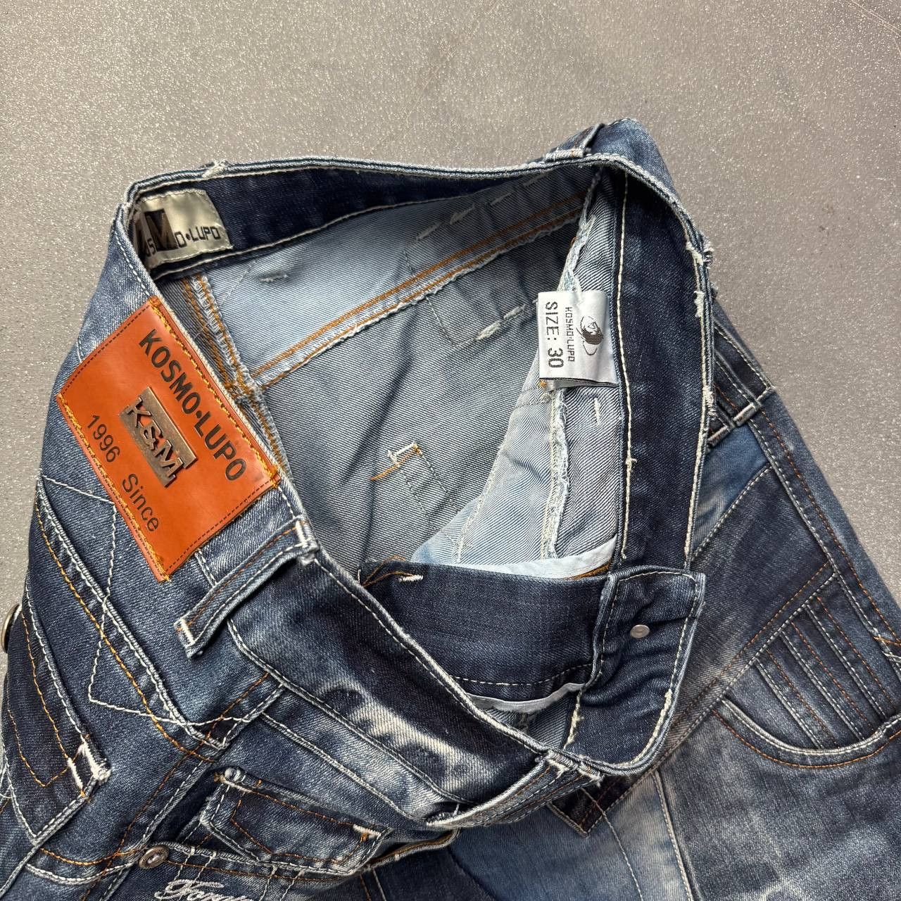 Japanese Brand × Vintage Japanese Style Pathcwork Washed Avant Garde Jeans Size US 30 / EU 46 - 8 Thumbnail