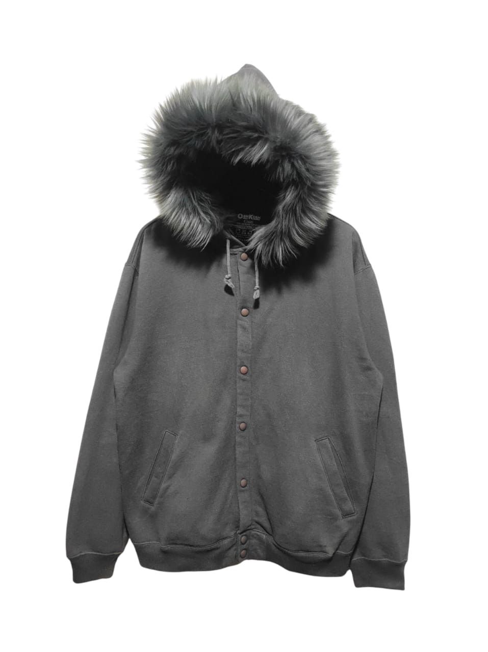 Oshkosh Oshkosh Button Fur Hoodie i6w9 LBG style Size US L / EU 52-54 / 3 - 1 Thumbnail