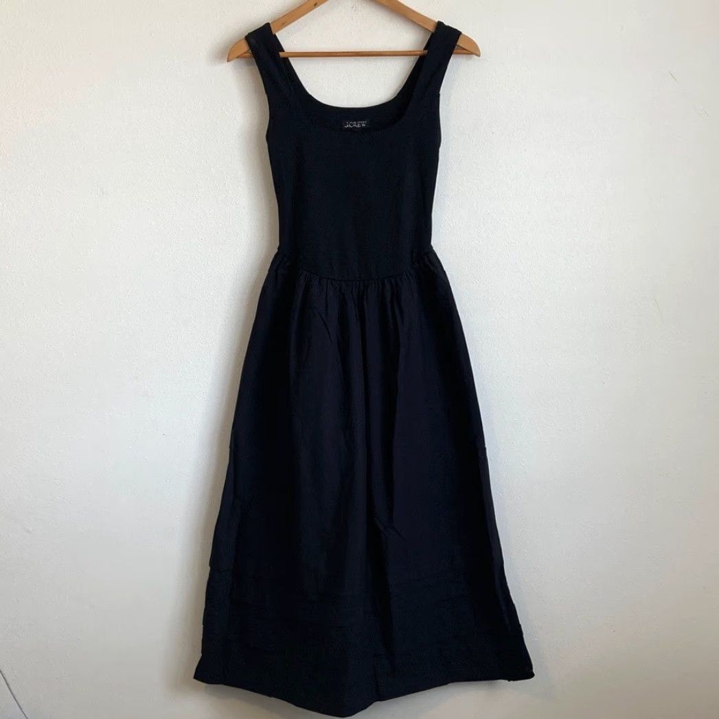 J. Crew Dress Women A-Line Midi Black XXS 2XS Drop-waist Mixy Dress Midi  Black 2XS Womens - ilac.rochib.com