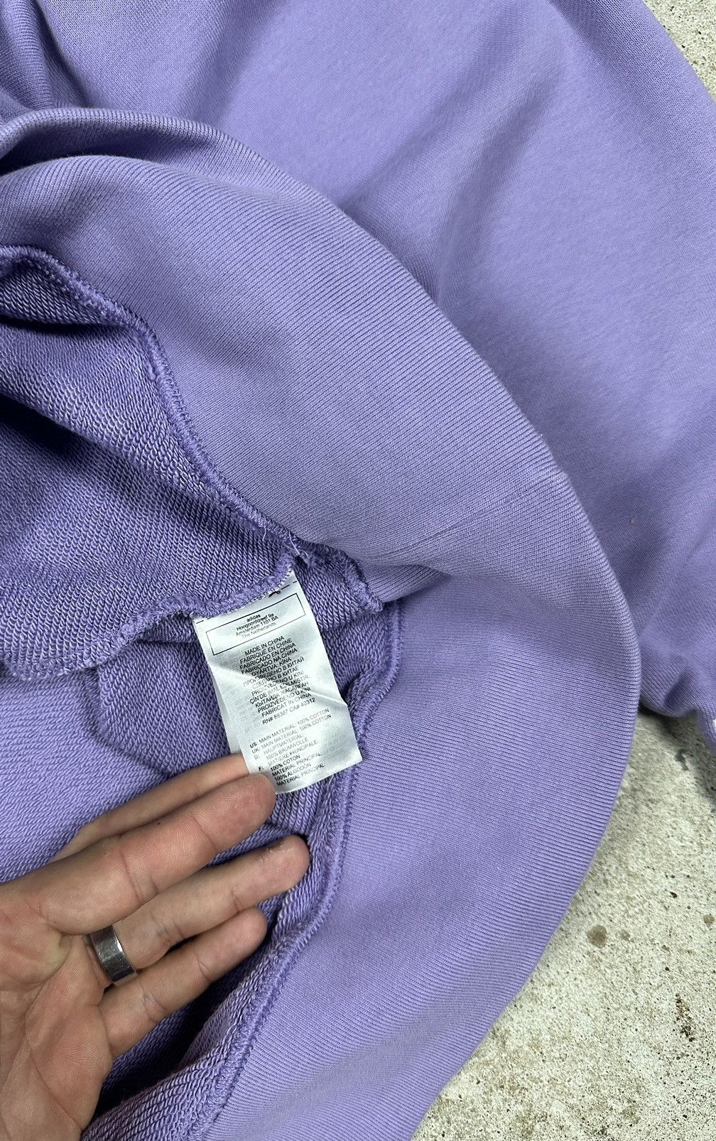 Adidas Adidas Sample Purple Self Love Crewneck Boxy Sweatshirt Size US M / EU 48-50 / 2 - 8 Thumbnail