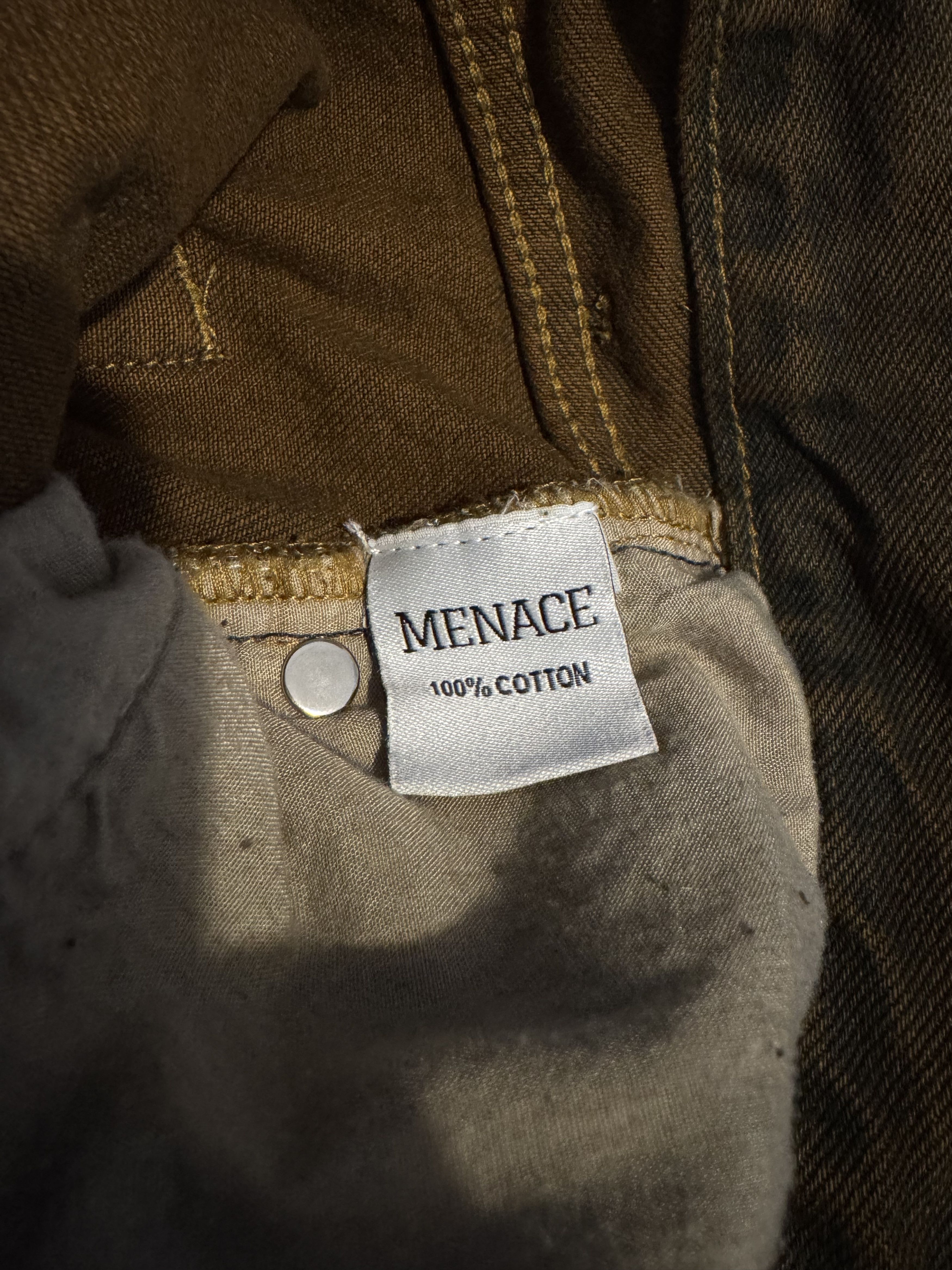Menace Menace LA Embossed Target Logo Denim Pants Brown Size US 30 / EU 46 - 7 Thumbnail